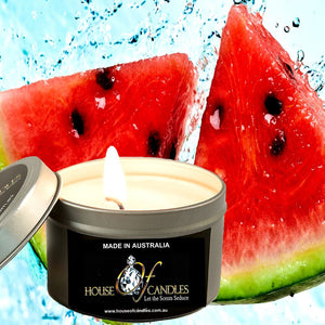 Juicy Watermelon Scented Eco Soy Tin Candles
