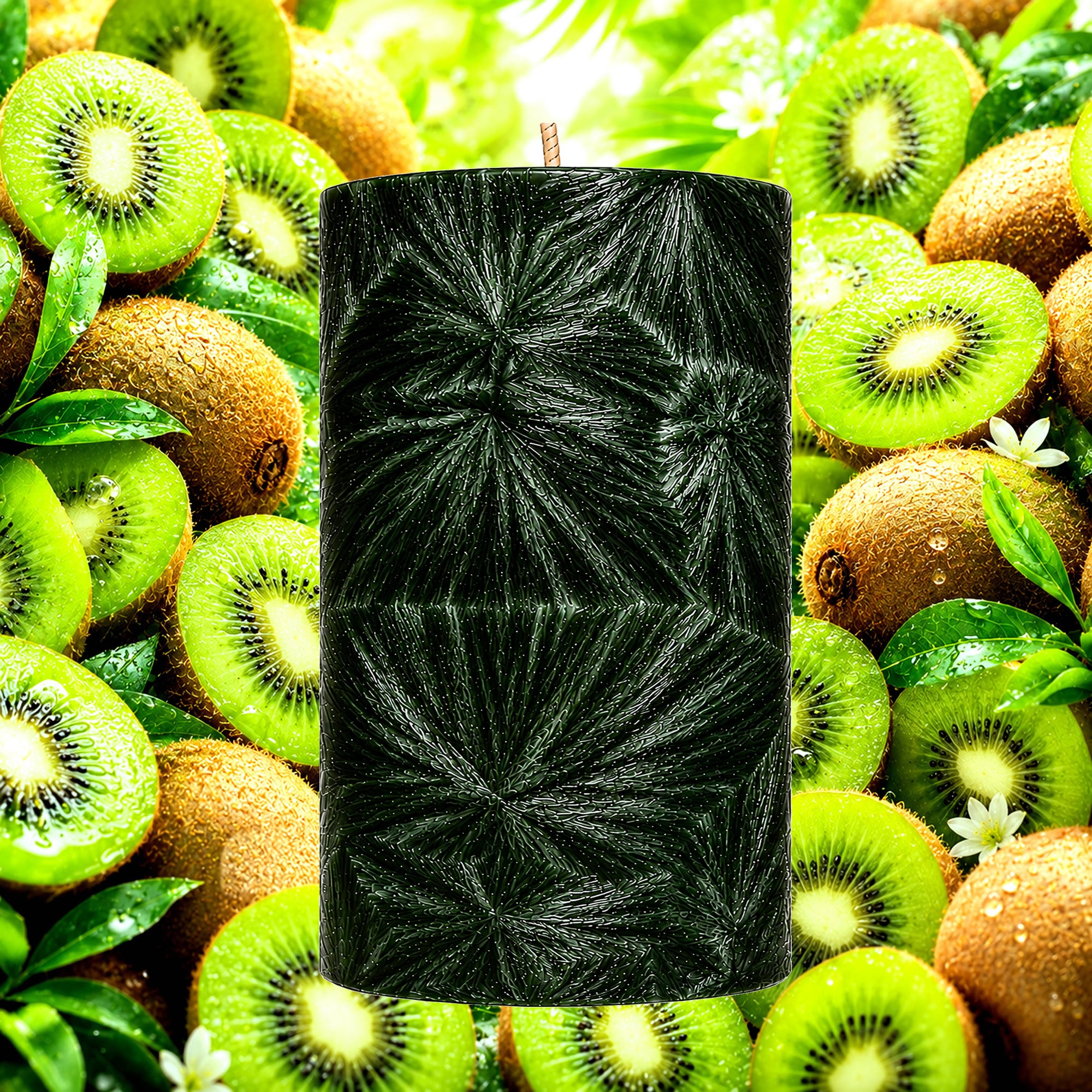 Kiwi Fruit Pillar Candle