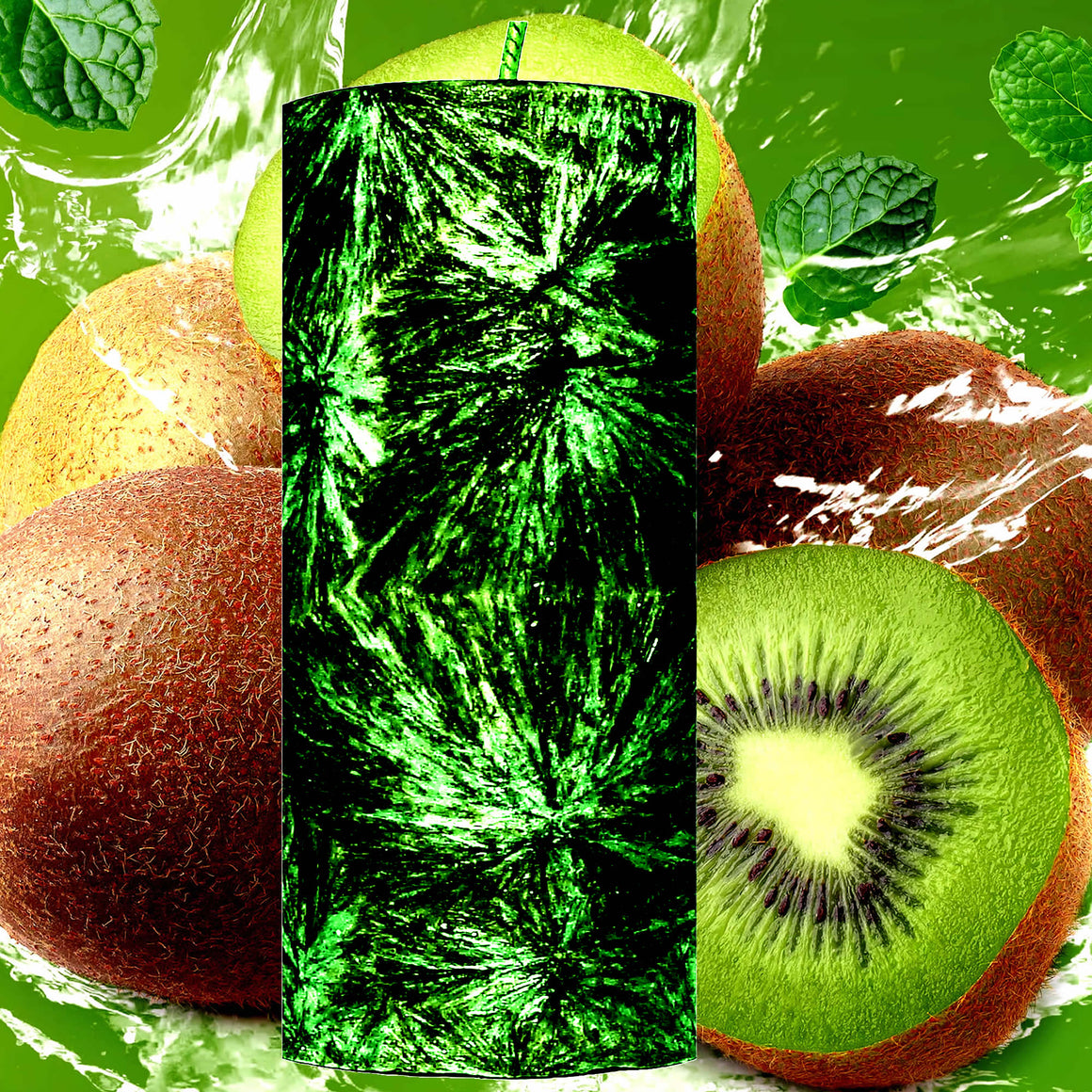 Kiwi Fruit Pillar Candle – Plant-Based, Eco-Friendly, Vegan, Cruelty Free