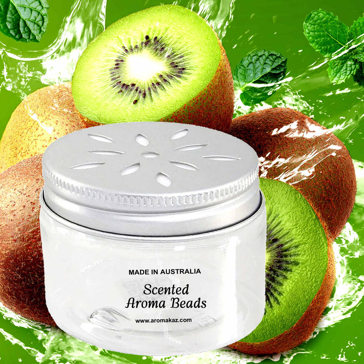 Kiwi Fruit Air Freshener Aroma Beads - Room, Car, Pantry, Pet Areas, Linen