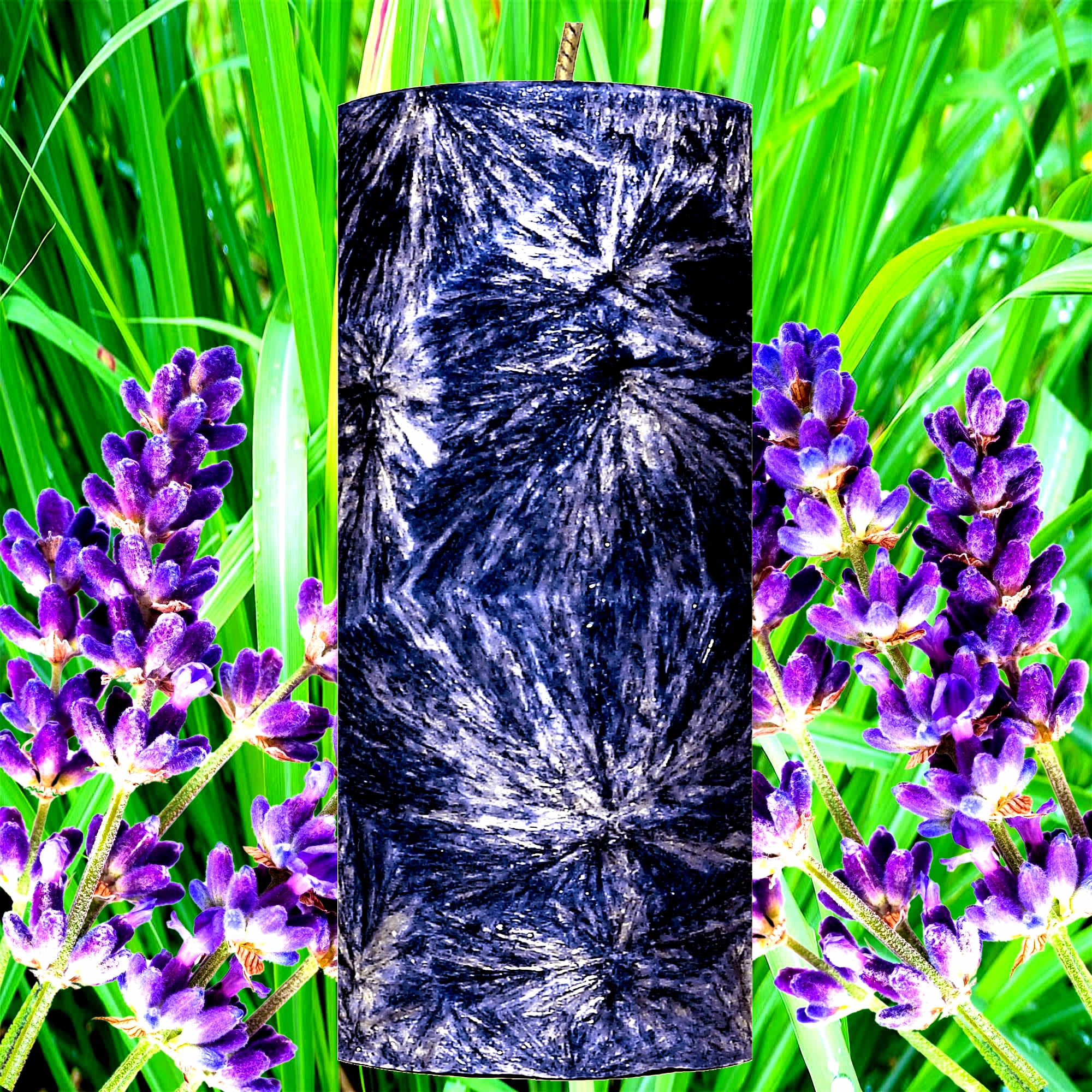 Lavender & Citronella Pillar Candle – Plant-Based, Eco-Friendly, Vegan, Cruelty Free