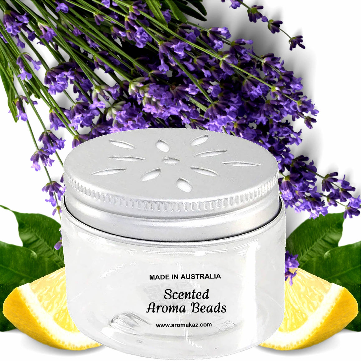 Lavender & Lemon Air Freshener Aroma Beads - Room, Car, Pantry, Pet Areas, Linen