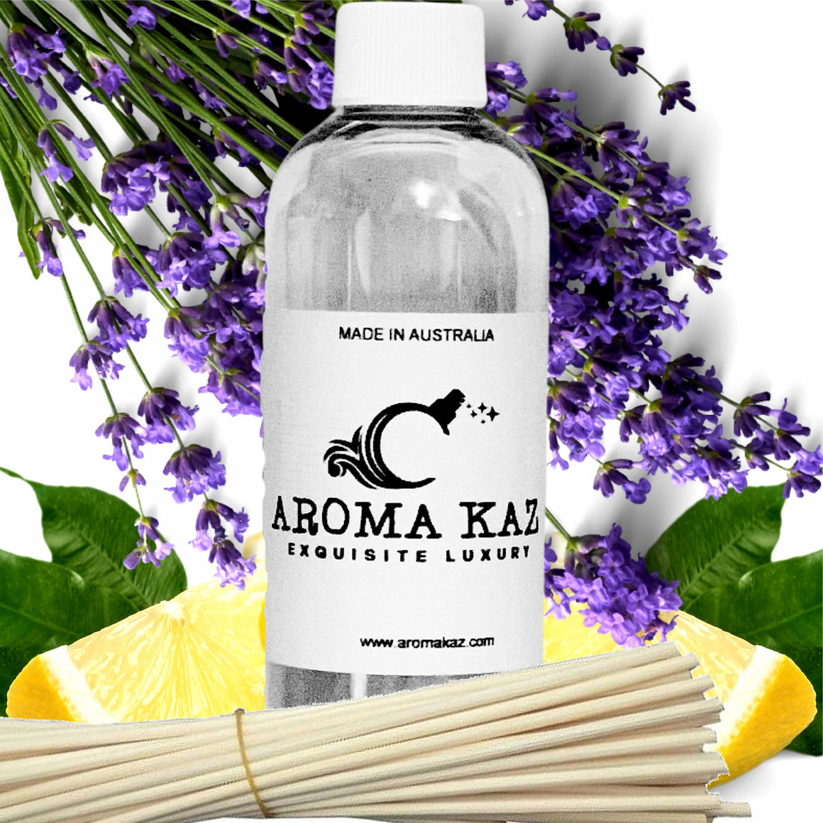 Lavender & Lemon Diffuser Fragrance Oil with Reeds – Vegan Cruelty-Free Home Aroma