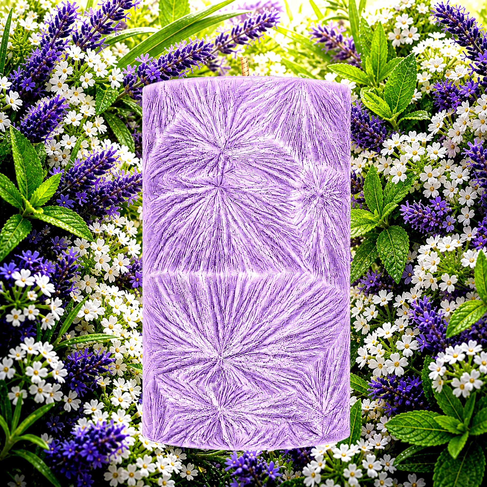 Lavender & Lemon Verbena Pillar Candle