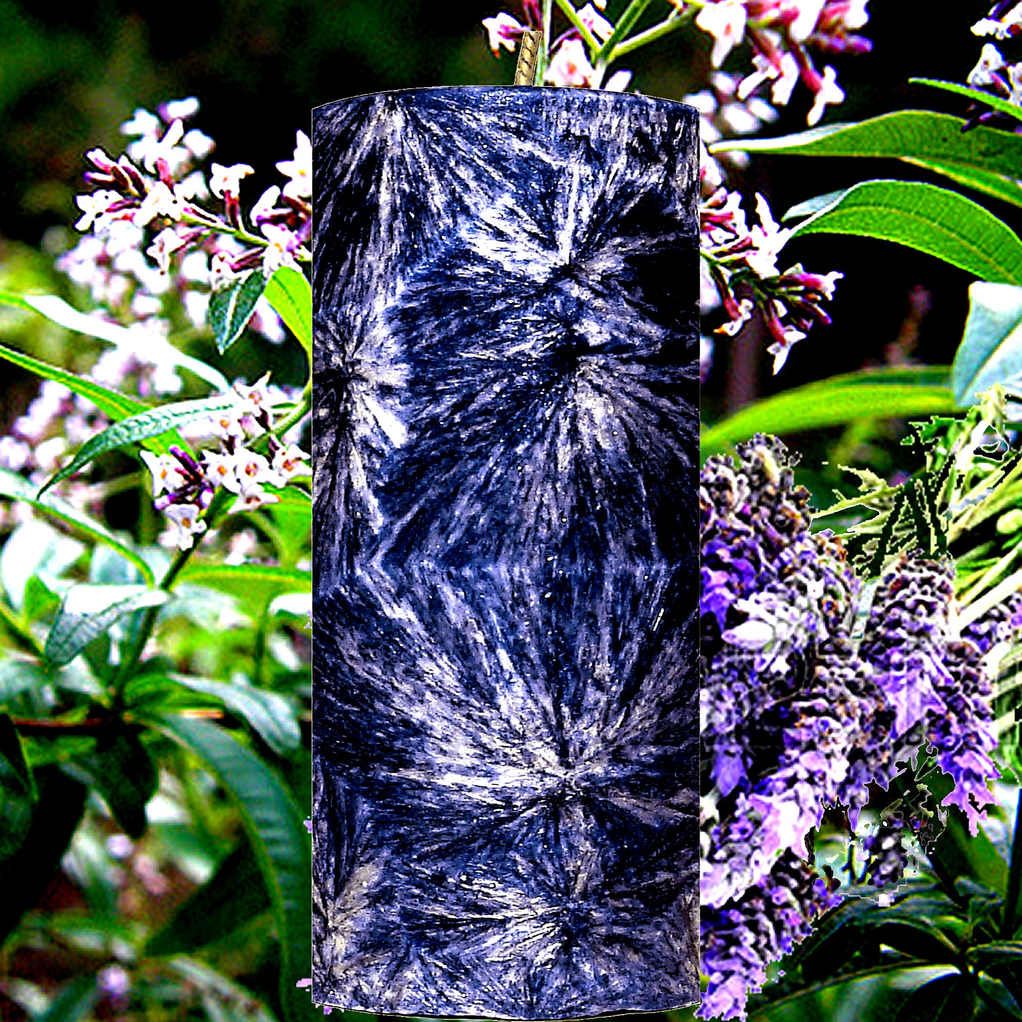 Lavender & Lemon Verbena Pillar Candle – Plant-Based, Eco-Friendly, Vegan, Cruelty Free