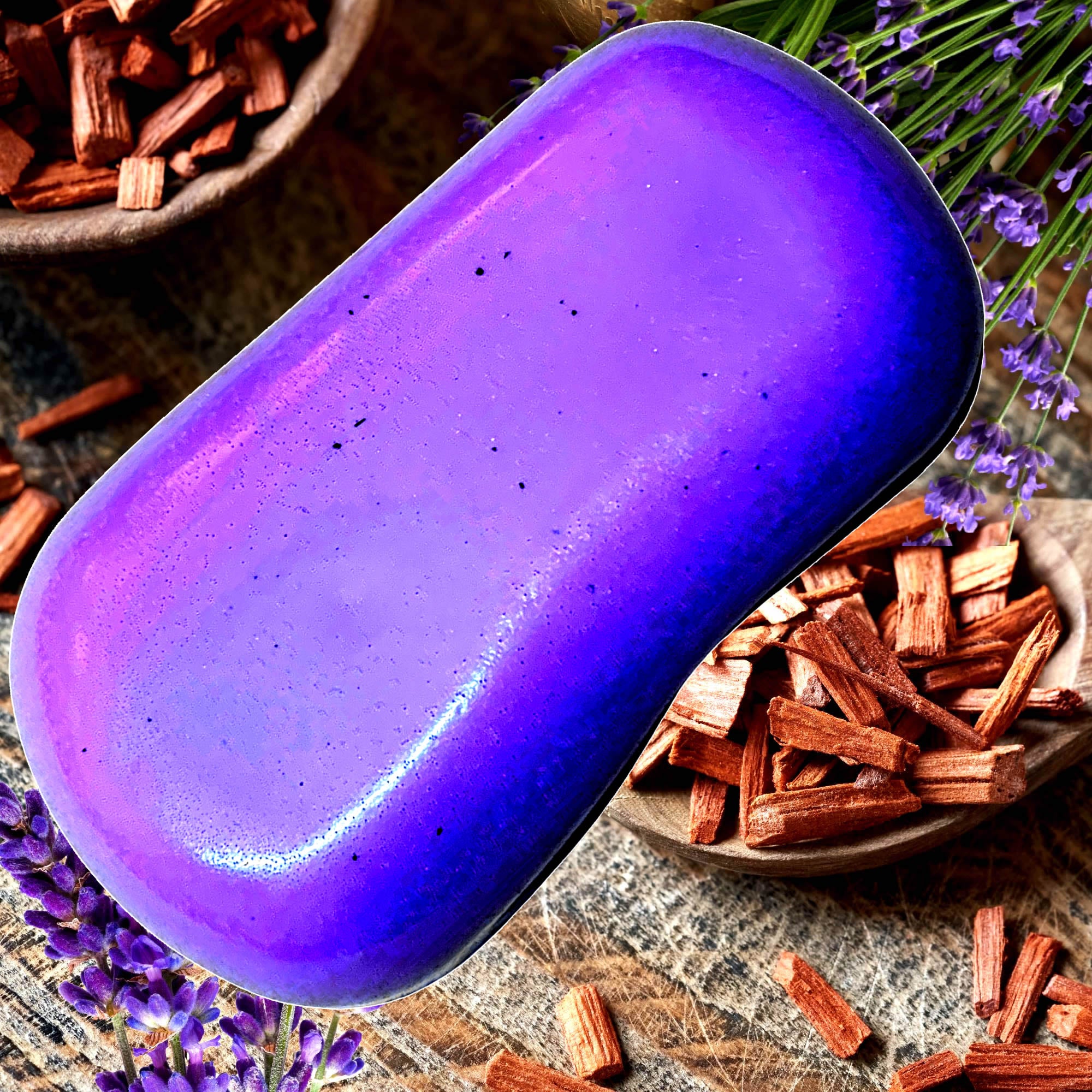 Lavender & Sandalwood Vegan Soap Bars Plant-Based Cruelty-Free Handcrafted