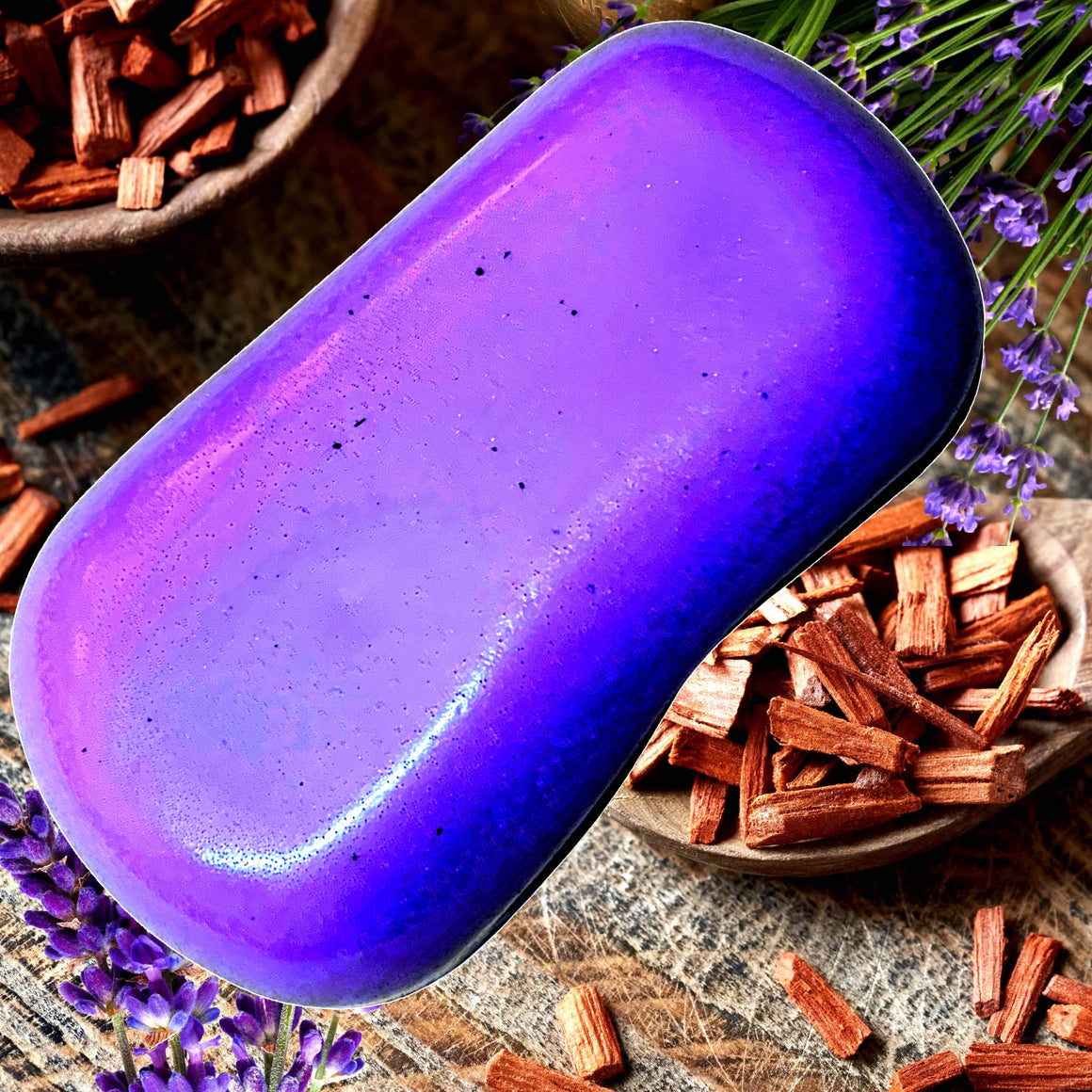 Lavender & Sandalwood Vegan Soap Bars Plant-Based Cruelty-Free Handcrafted