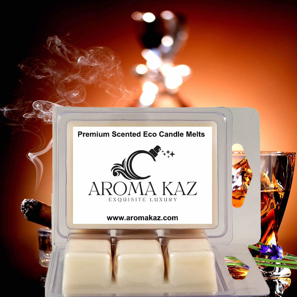 Lavender Tobacco eco soy wax melts – vegan, cruelty-free featuring floral fresh lavender, rich patchouli, warm spices and tobacco notes, handmade in Australia.