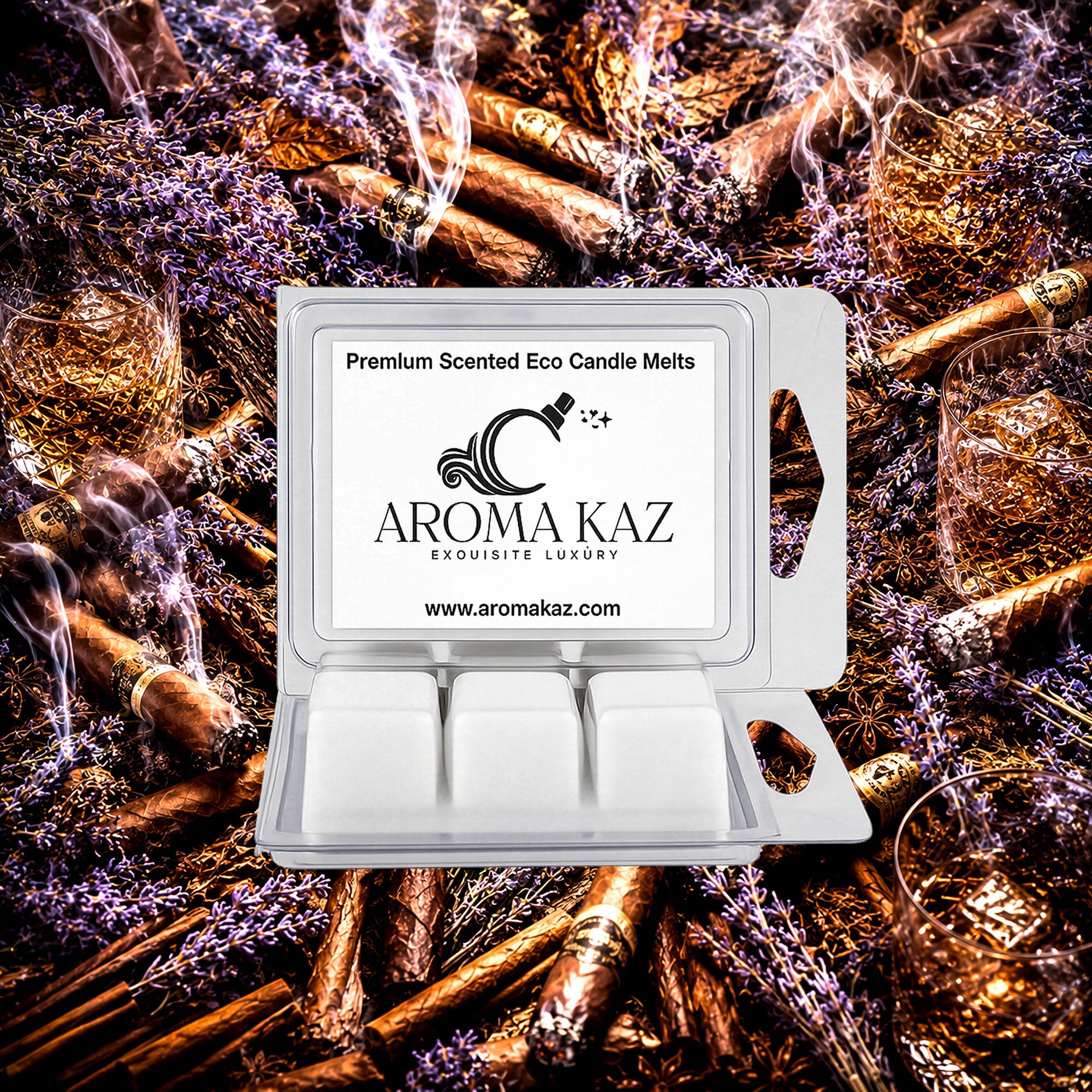 Lavender Tobacco Soy Wax Melts Clam Pack