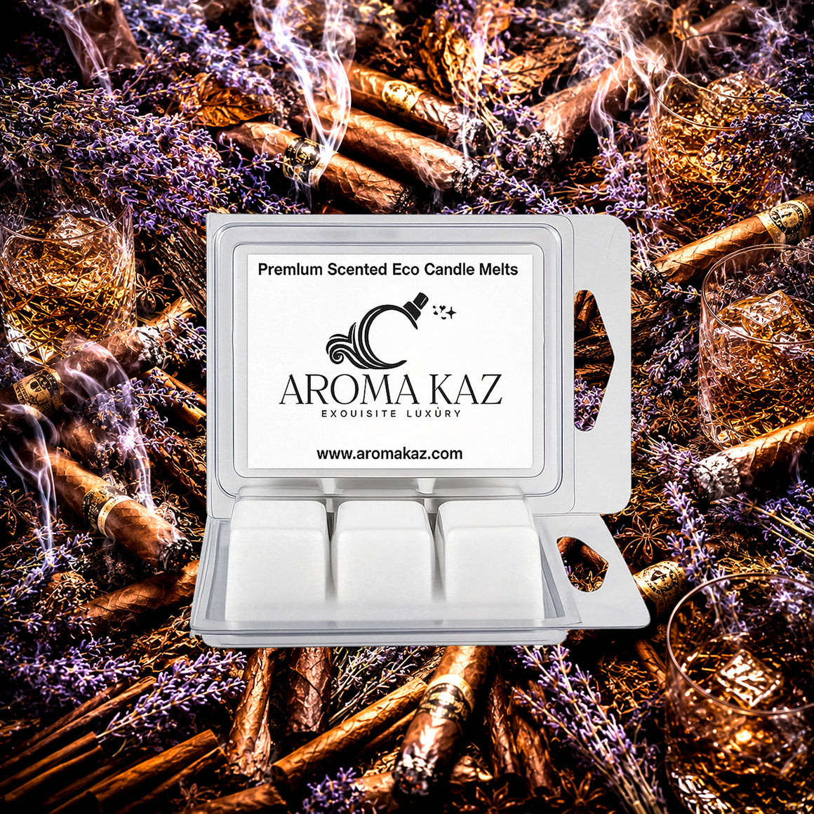 Lavender Tobacco Soy Wax Melts Clam Pack