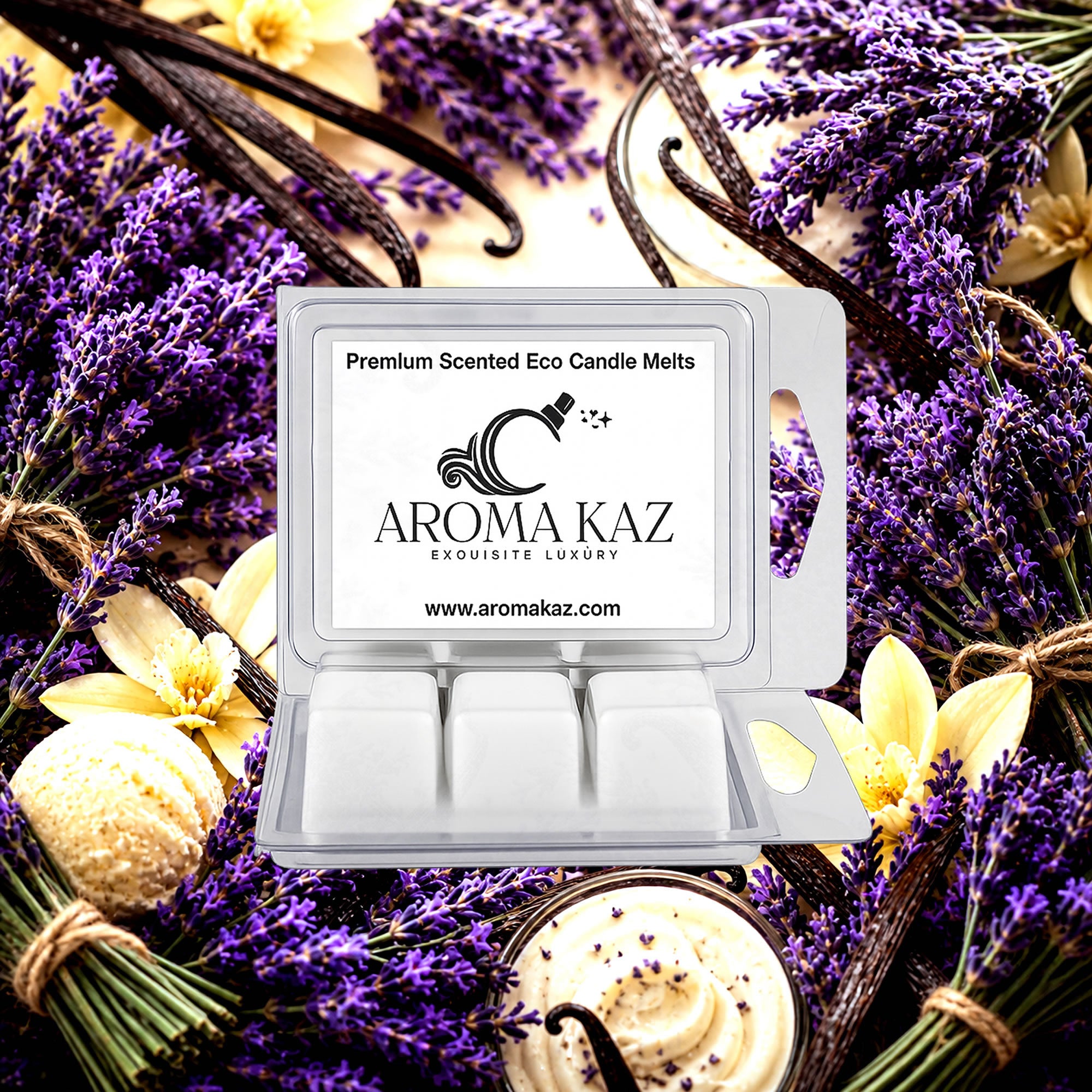 Lavender & Vanilla Soy Wax Melts Clam Pack