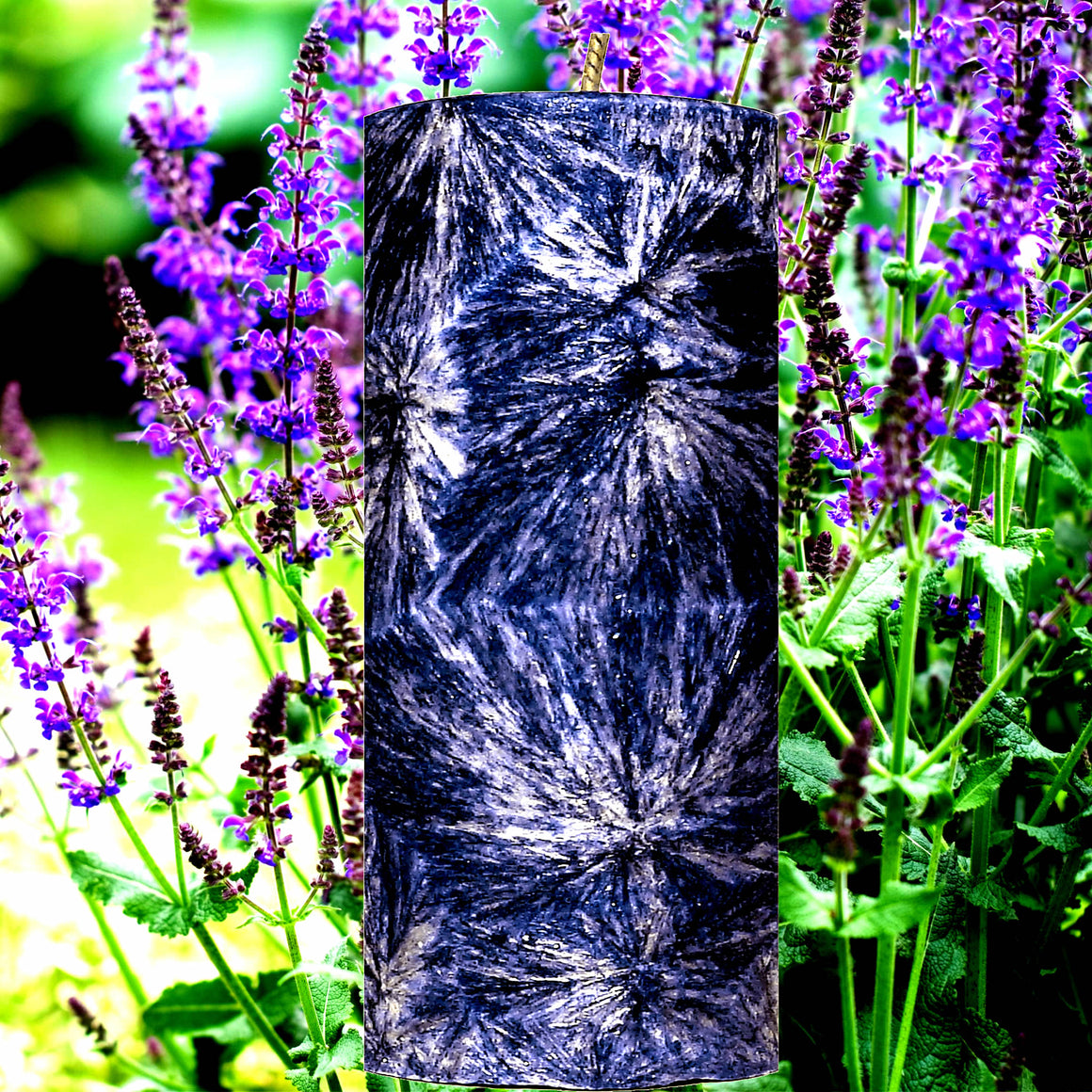 Lavender & Wild Sage Pillar Candle – Plant-Based, Eco-Friendly, Vegan, Cruelty Free