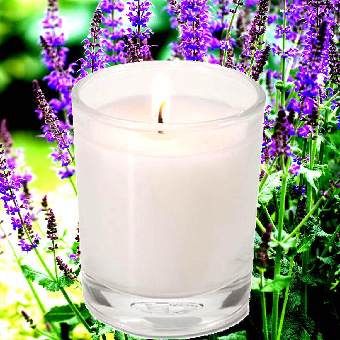 Lavender & Wild Sage Eco Soy Votive Candles – Clean Burn, Plant-Based, Vegan & Pet Safe