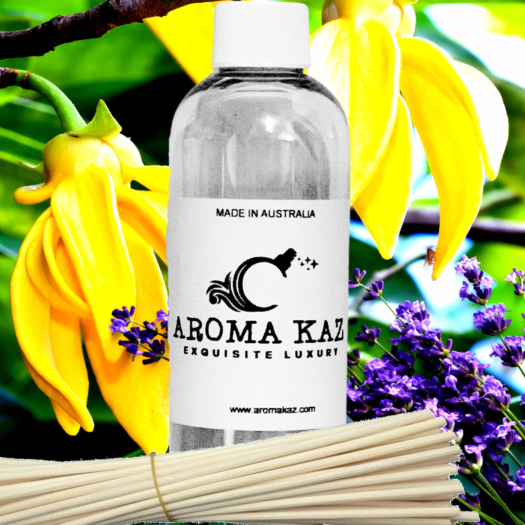 Lavender & Ylang Ylang Diffuser Fragrance Oil with Reeds – Vegan Cruelty-Free Home Aroma