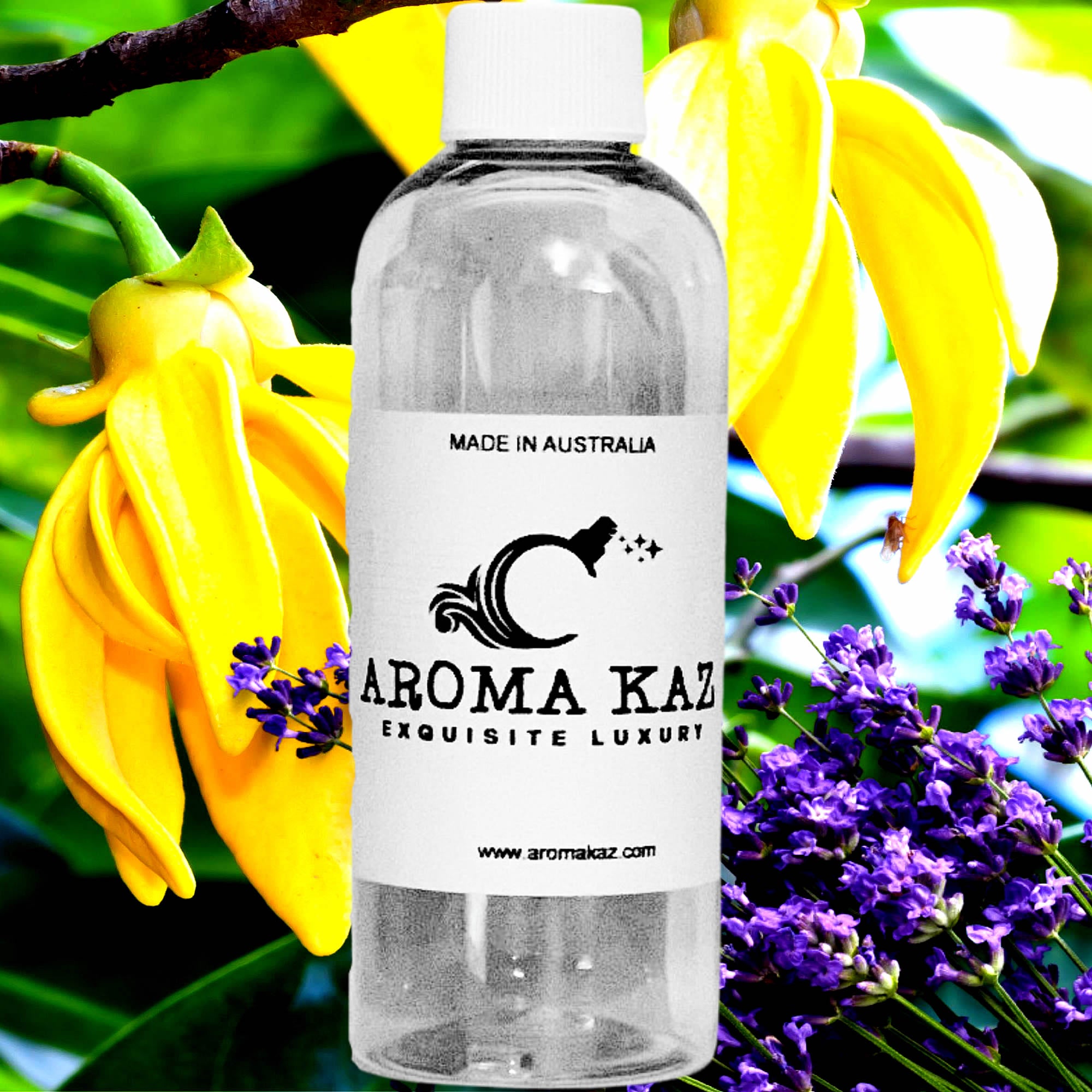 Lavender & Ylang Ylang fragrance oil for candle making, soap making and perfume blending – vegan, cruelty-free featuring floral lavender and sensual exotic ylang ylang, handmade in Australia.