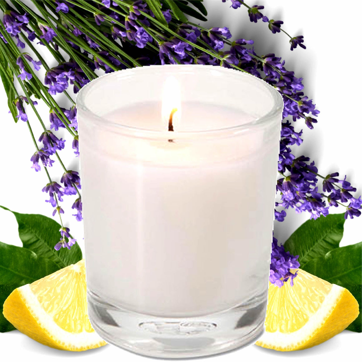 Lavender & Lemon Eco Soy Votive Candles – Clean Burn, Plant-Based, Vegan & Pet Safe