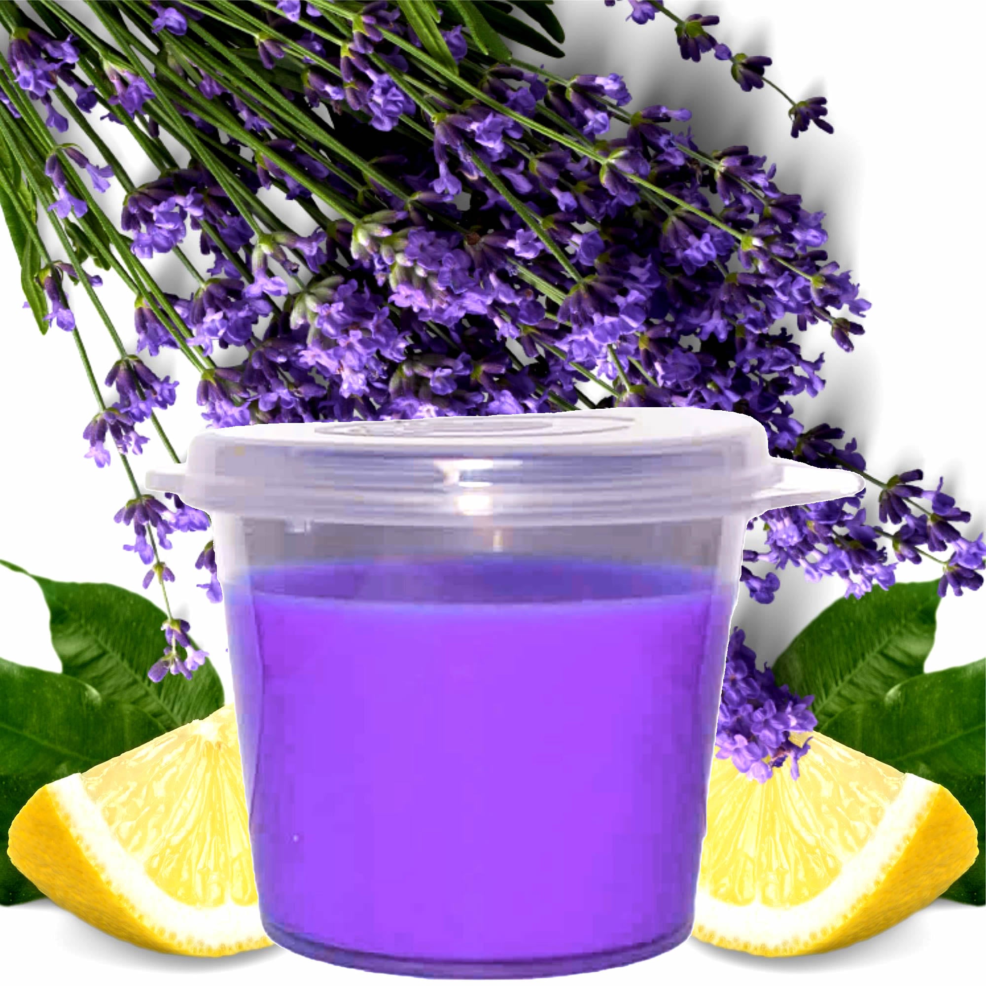 Lavender & Lemon Soy Candle Melt Shot Pots – Plant-Based, Vegan, Cruelty-Free, Hand-Poured