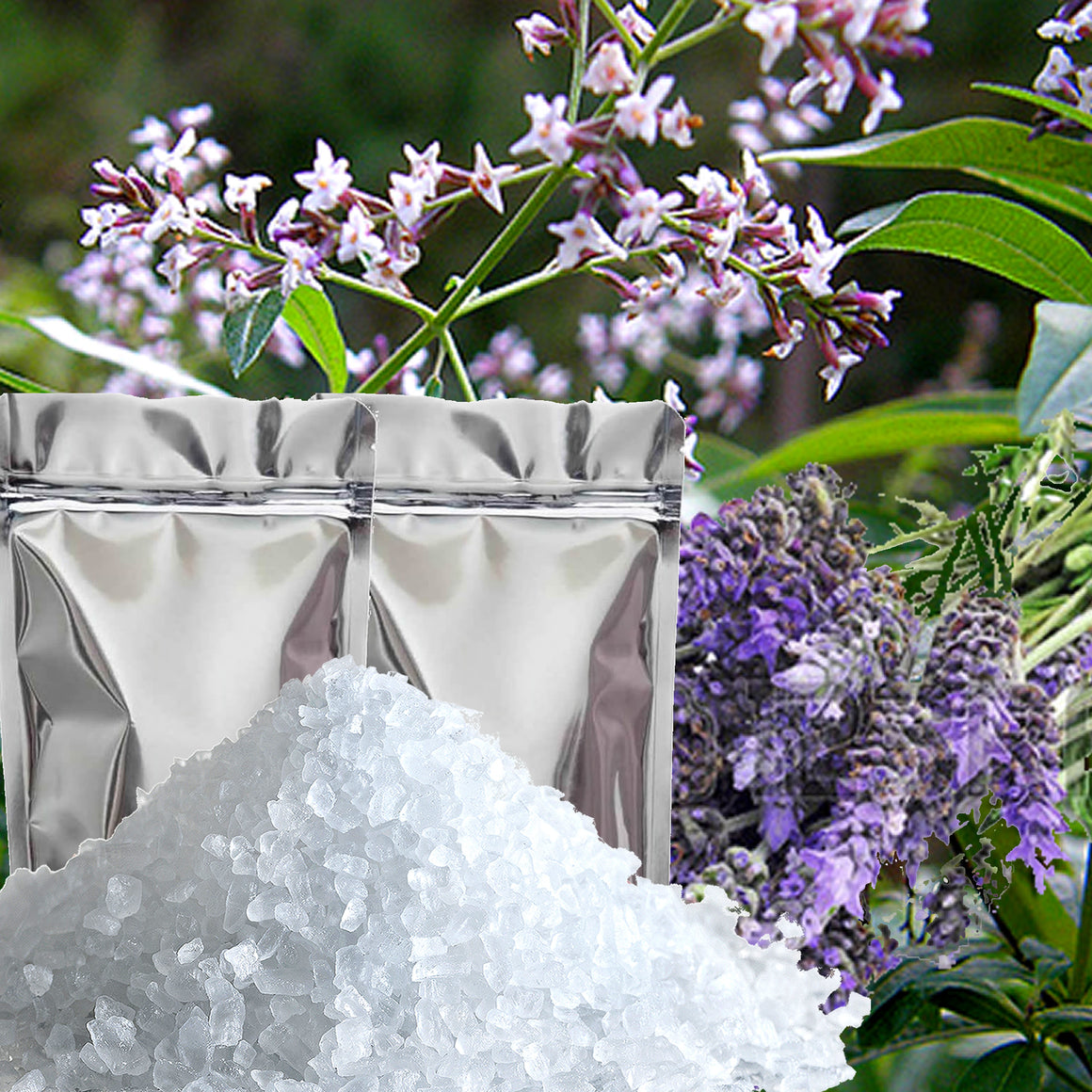 Lavender & Lemon Verbena Scented Bath Salts Bath Soak