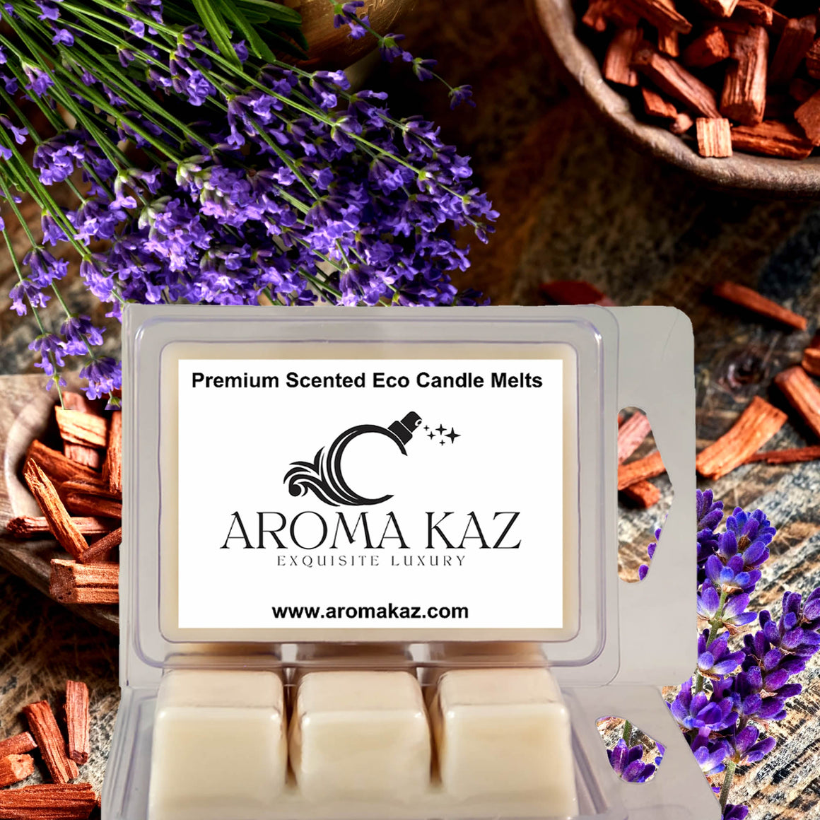 Lavender & Sandalwood Soy Wax Melts – Hand-Poured, Plant-Based & Vegan