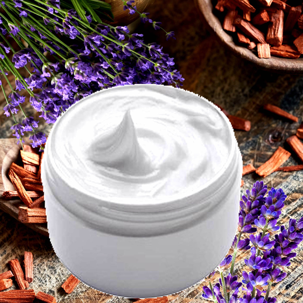 Lavender & Sandalwood Hydrating vegan body and hand cream moisturizer. Handmade in Australia, cruelty free, long-lasting fragrance, perfect for all skin types and ideal as a gift for men or women.