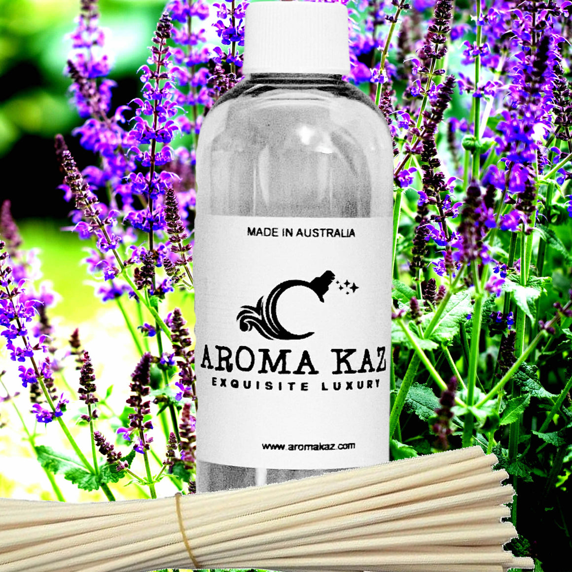 Lavender & Wild Sage Diffuser Fragrance Oil with Reeds – Vegan Cruelty-Free Home Aroma