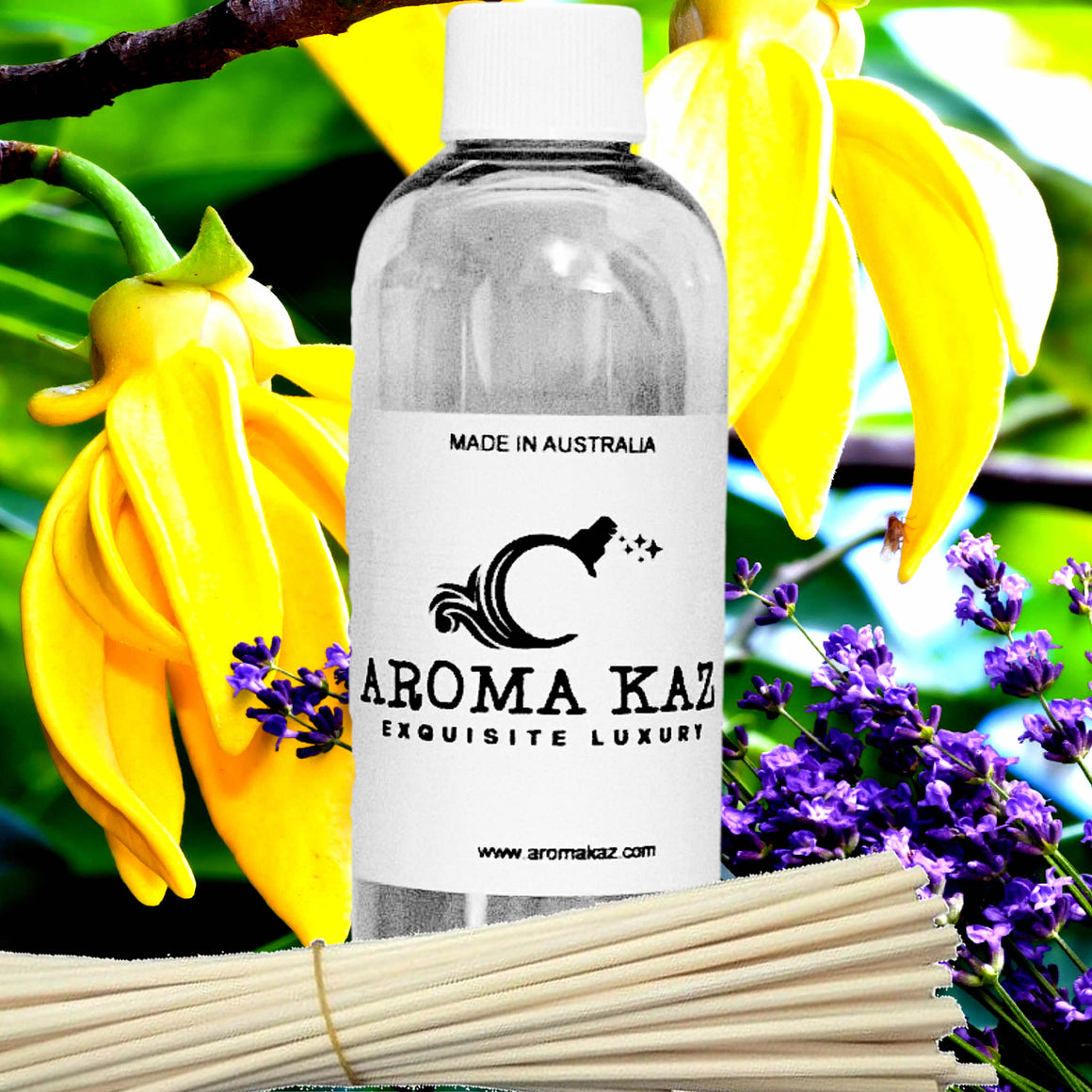 Lavender & Ylang Ylang Diffuser Fragrance Oil with Reeds – Vegan Cruelty-Free Home Aroma