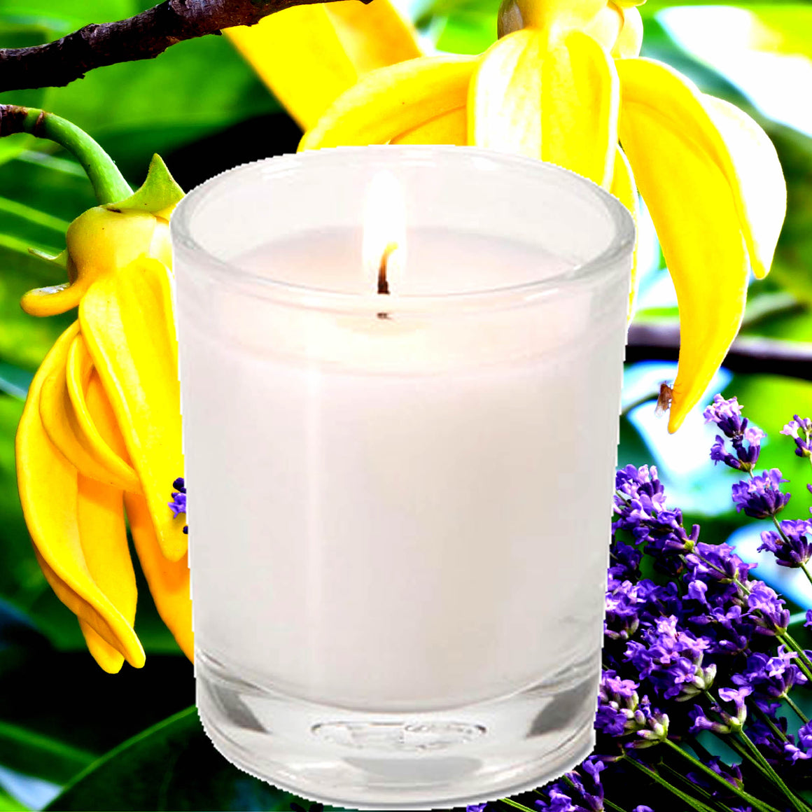 Lavender & Ylang Ylang Eco Soy Votive Candles – Clean Burn, Plant-Based, Vegan & Pet Safe