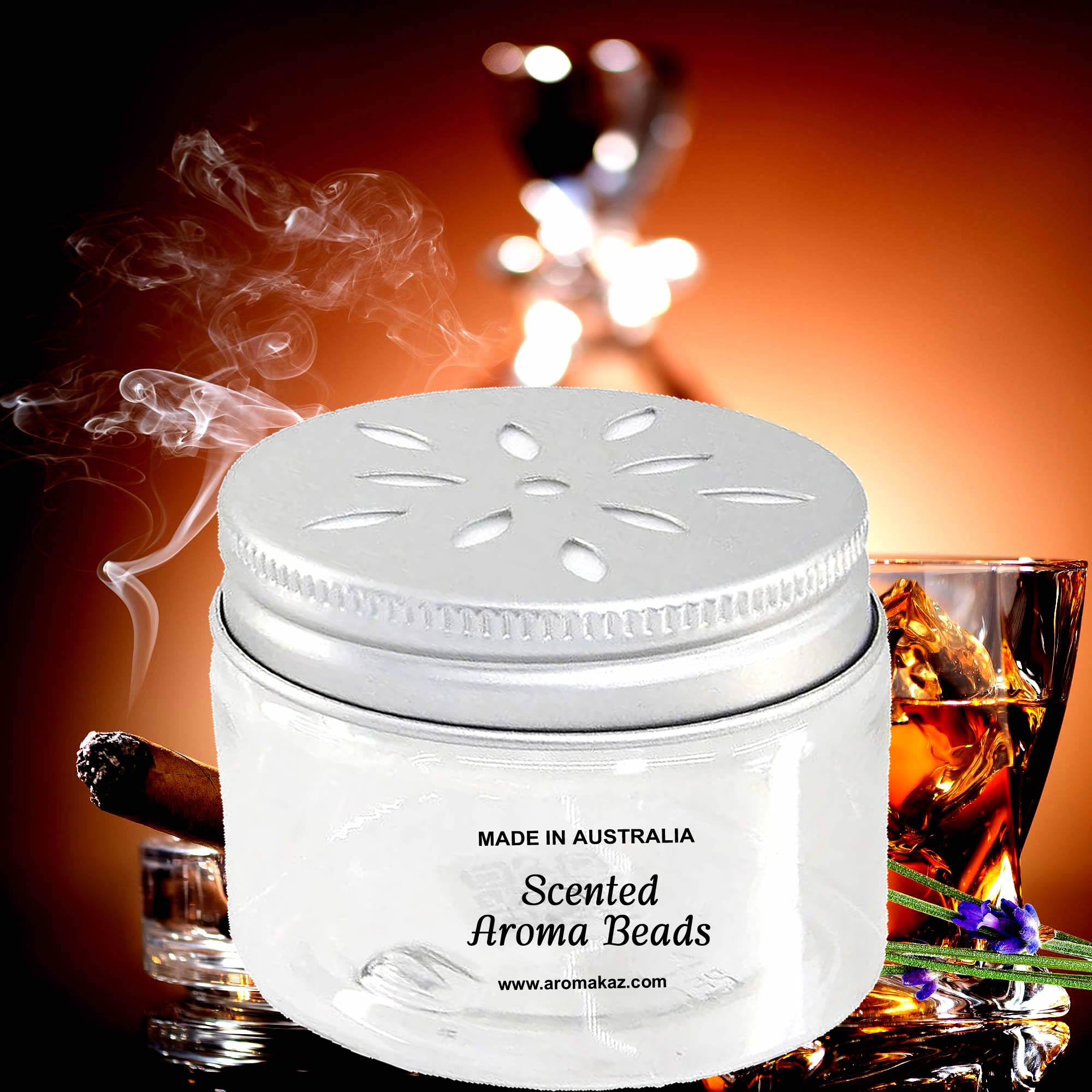 Lavender Tobacco Air Freshener Aroma Beads - Room, Car, Pantry, Pet Areas, Linen