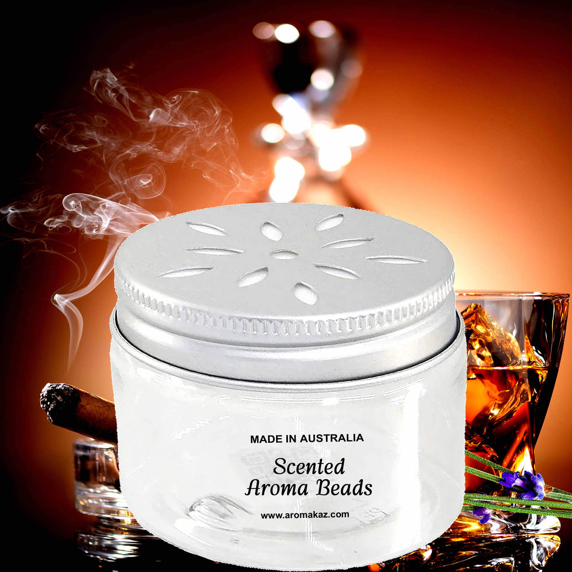 Lavender Tobacco Air Freshener Aroma Beads - Room, Car, Pantry, Pet Areas, Linen