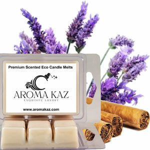 Lavender Tobacco Eco Soy Candle Wax Melts Clam Packs