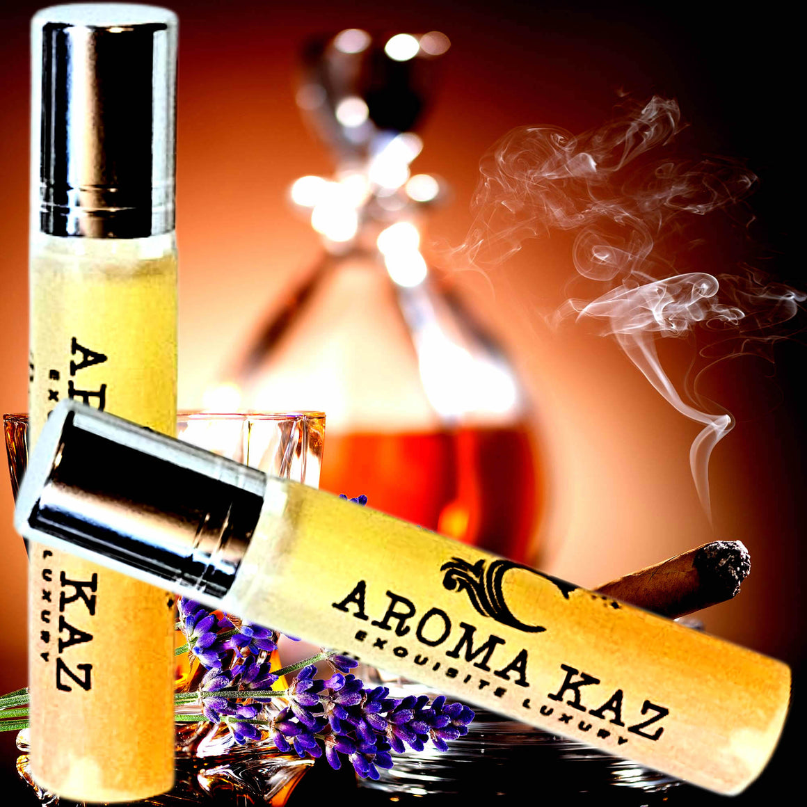 Lavender Tobacco Roll-On Fragrance Plant-Based Vegan Cruelty Free