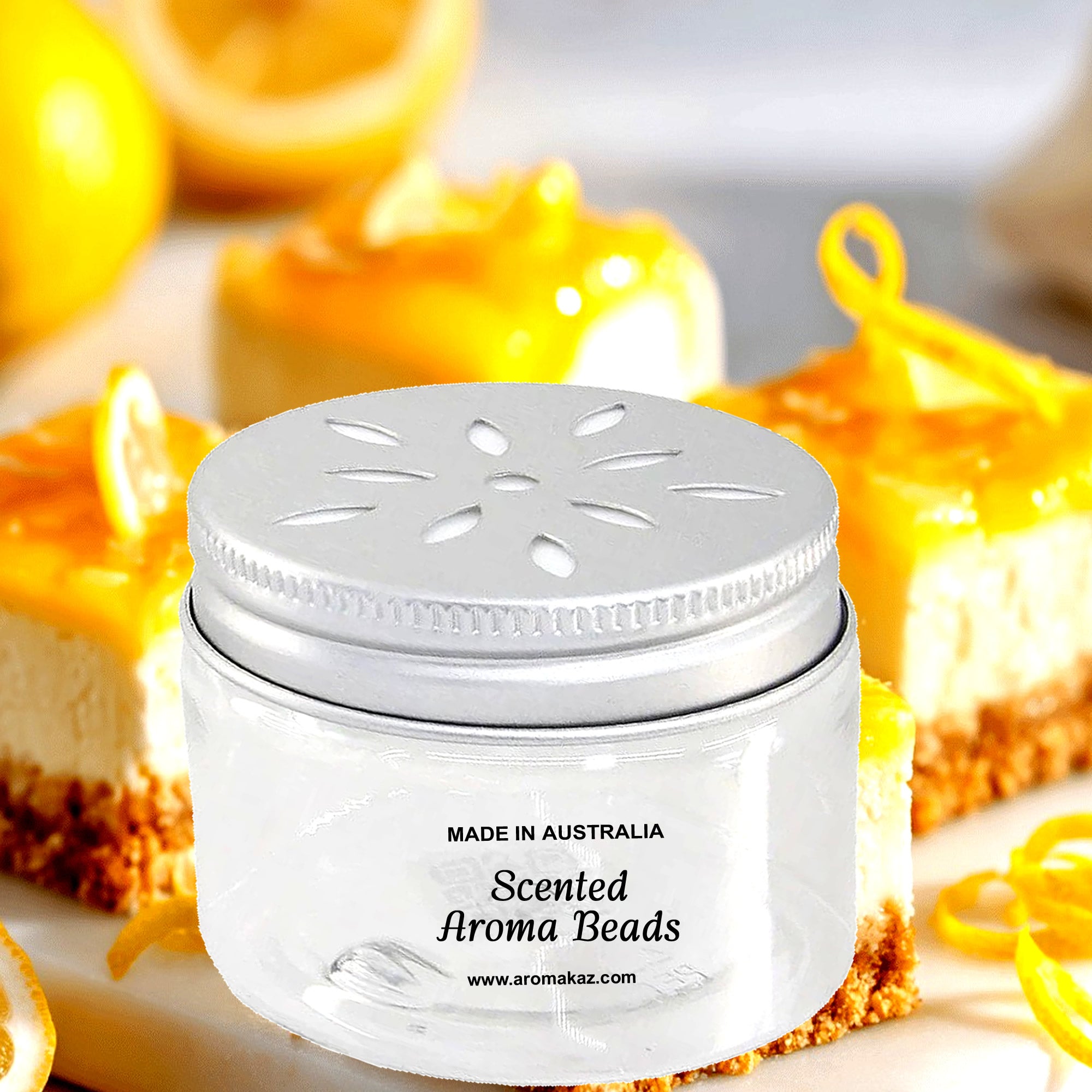 Lemon Cheesecake Air Freshener Aroma Beads - Room, Car, Pantry, Pet Areas, Linen