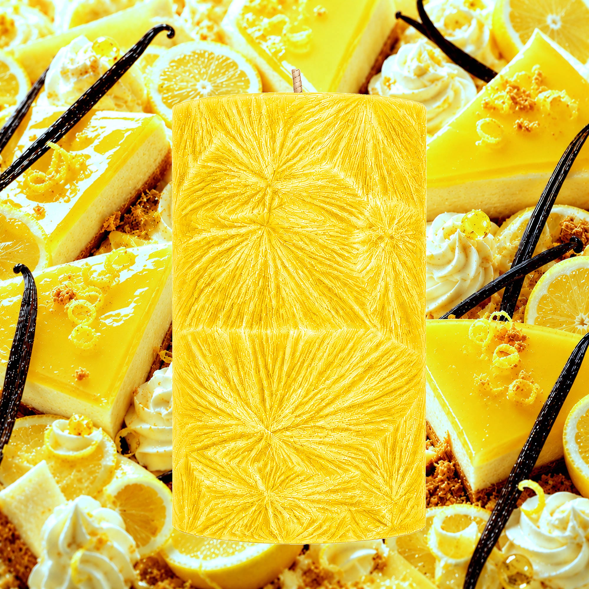 Lemon Cheesecake Pillar Candle