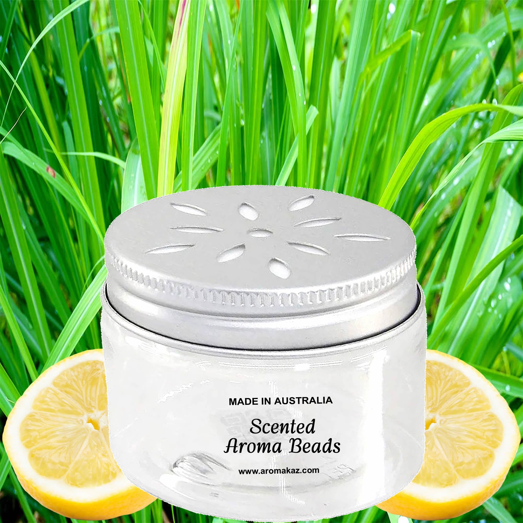 Lemon Citronella Air Freshener Aroma Beads - Room, Car, Pantry, Pet Areas, Linen