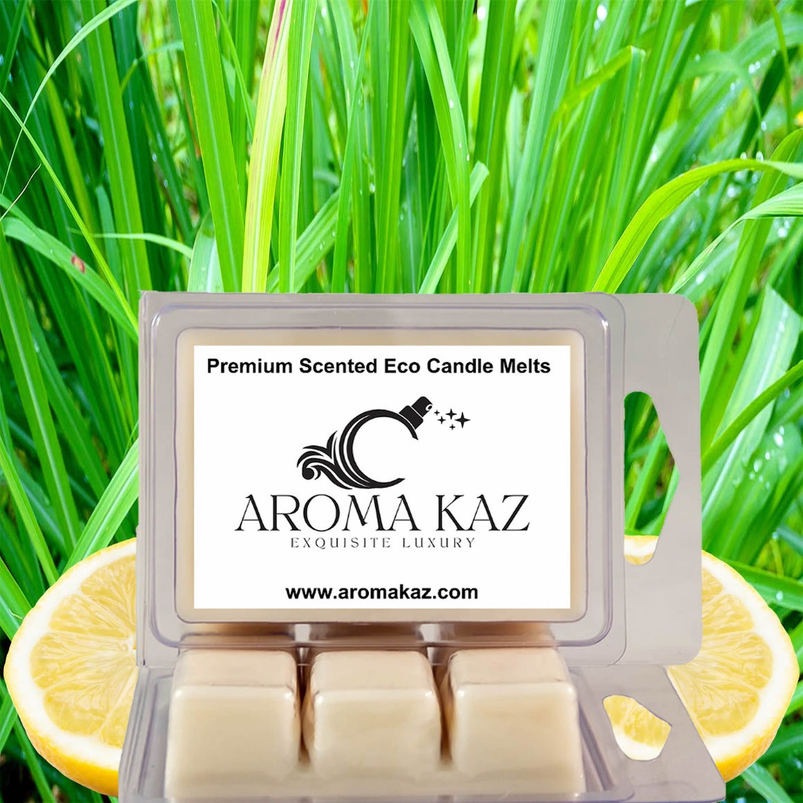 Lemon Citronella eco soy wax melts – vegan, cruelty-free featuring citrus lemons and fresh citronella notes, handmade in Australia.