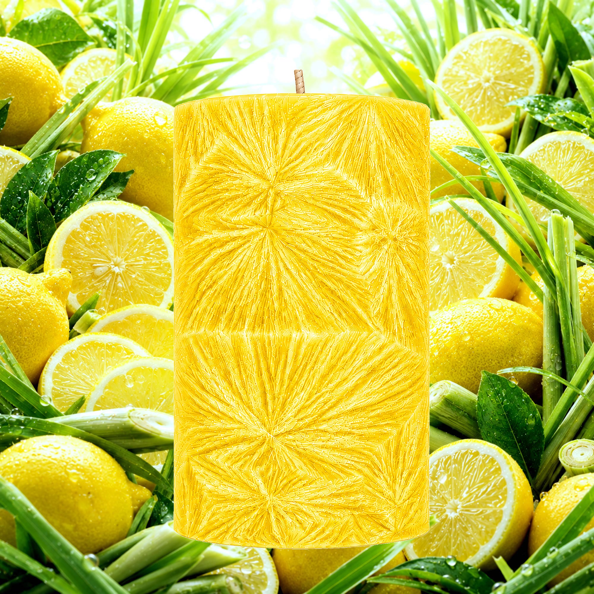Lemon Citronella Pillar Candle