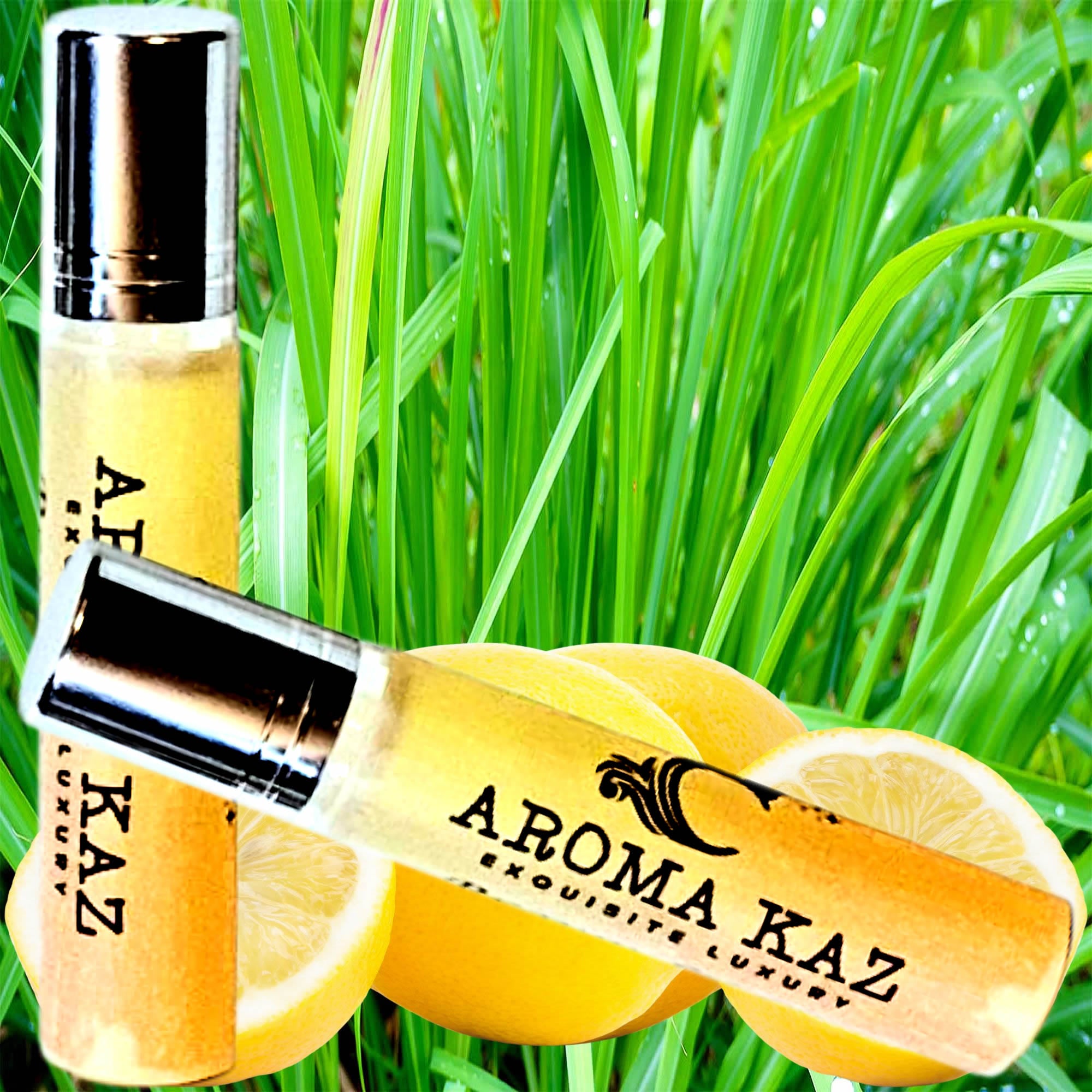 Lemon Citronella Fragrance Roll On – vegan, cruelty-free perfume roll on featuring citrus lemons and fresh citronella notes, handmade in Australia.