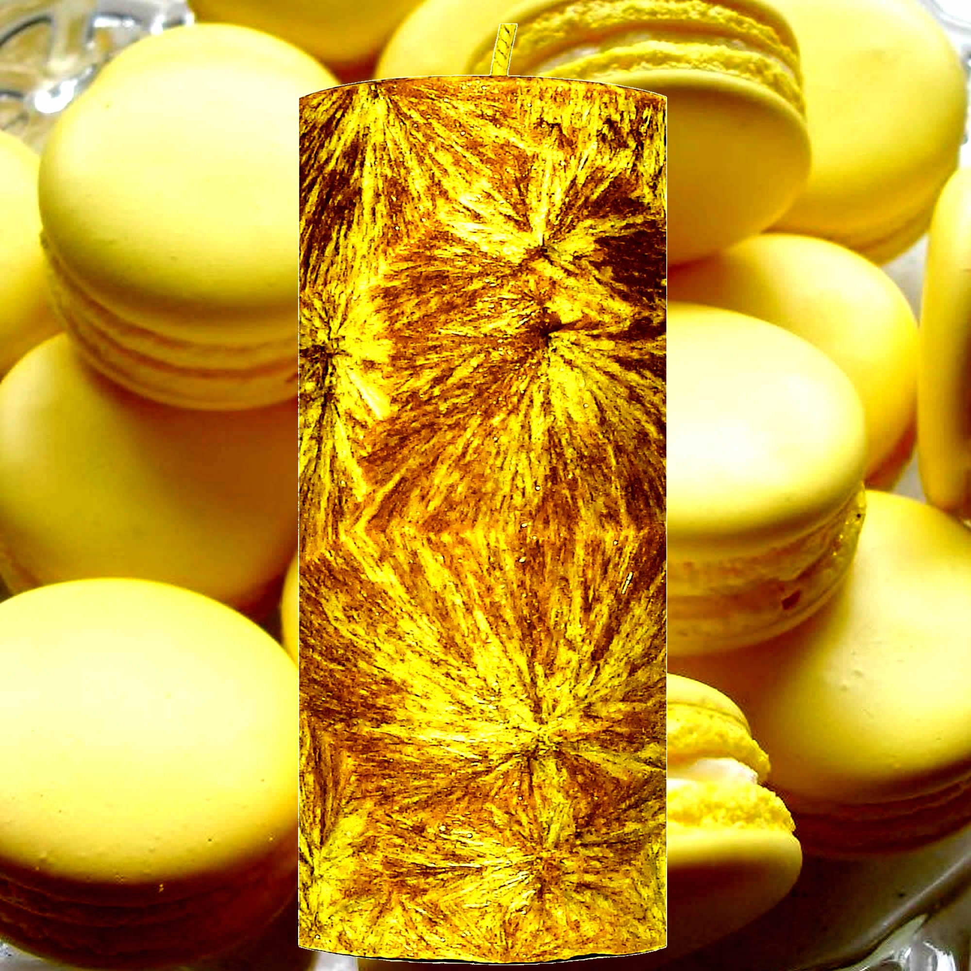Lemon Cookies Pillar Candle – Plant-Based, Eco-Friendly, Vegan, Cruelty Free