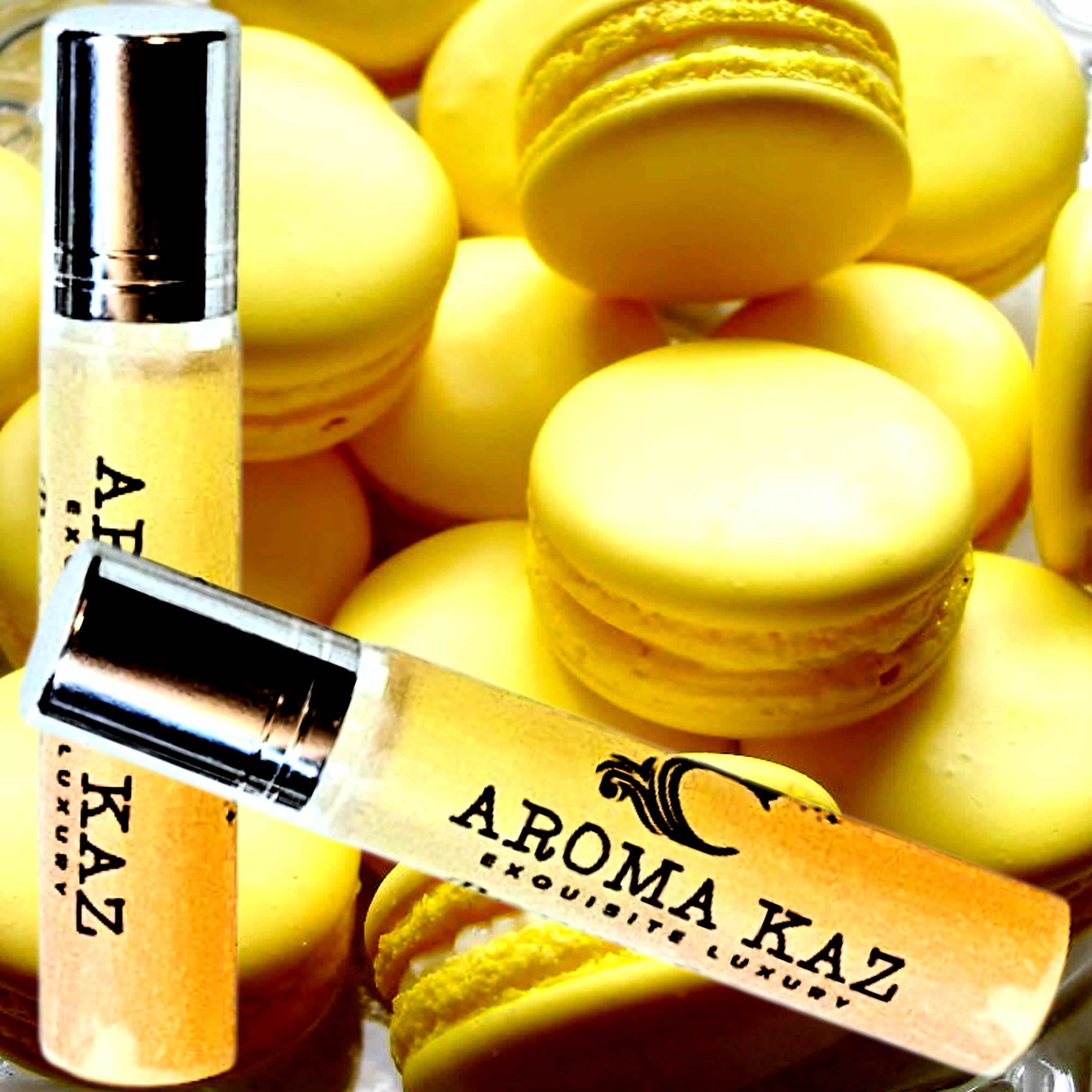 Lemon Cookies Fragrance Roll On – vegan, cruelty-free perfume roll on featuring sweet baked lemon cookie aroma, handmade in Australia.
