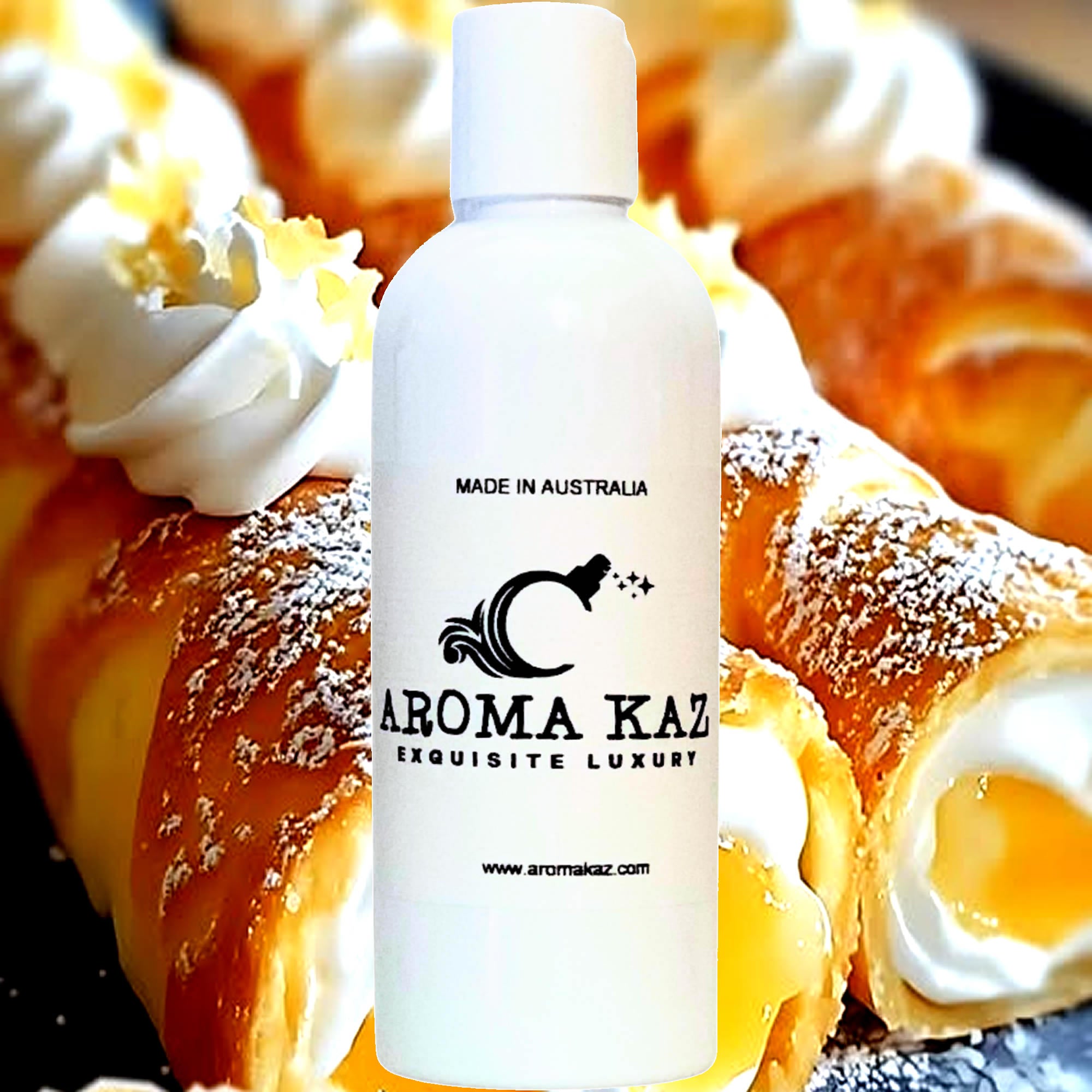 Lemon Cream Croissants Body Wash/Shower Gel/Bubble Bath Plant Based Vegan Cruelty Free