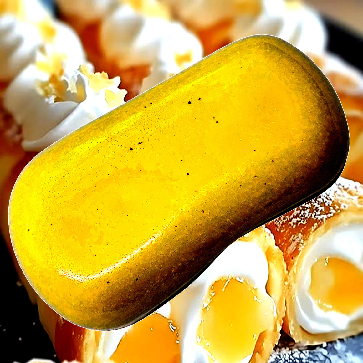 Lemon Cream Croissants Vegan Soap Bars Plant-Based Cruelty-Free Handcrafted