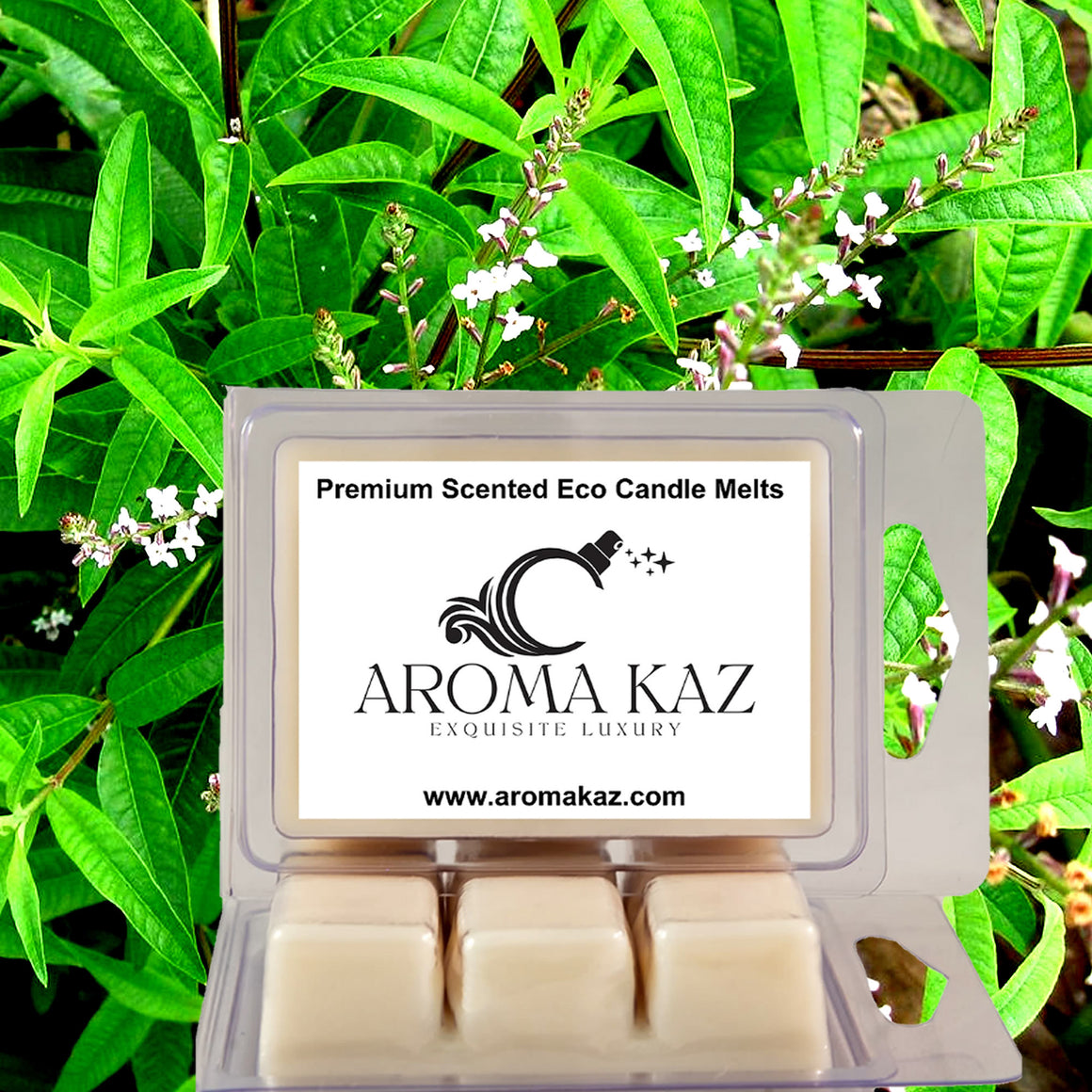 Lemon Verbena eco soy wax melts – vegan, cruelty-free featuring refreshing floral fresh verbena, handmade in Australia.