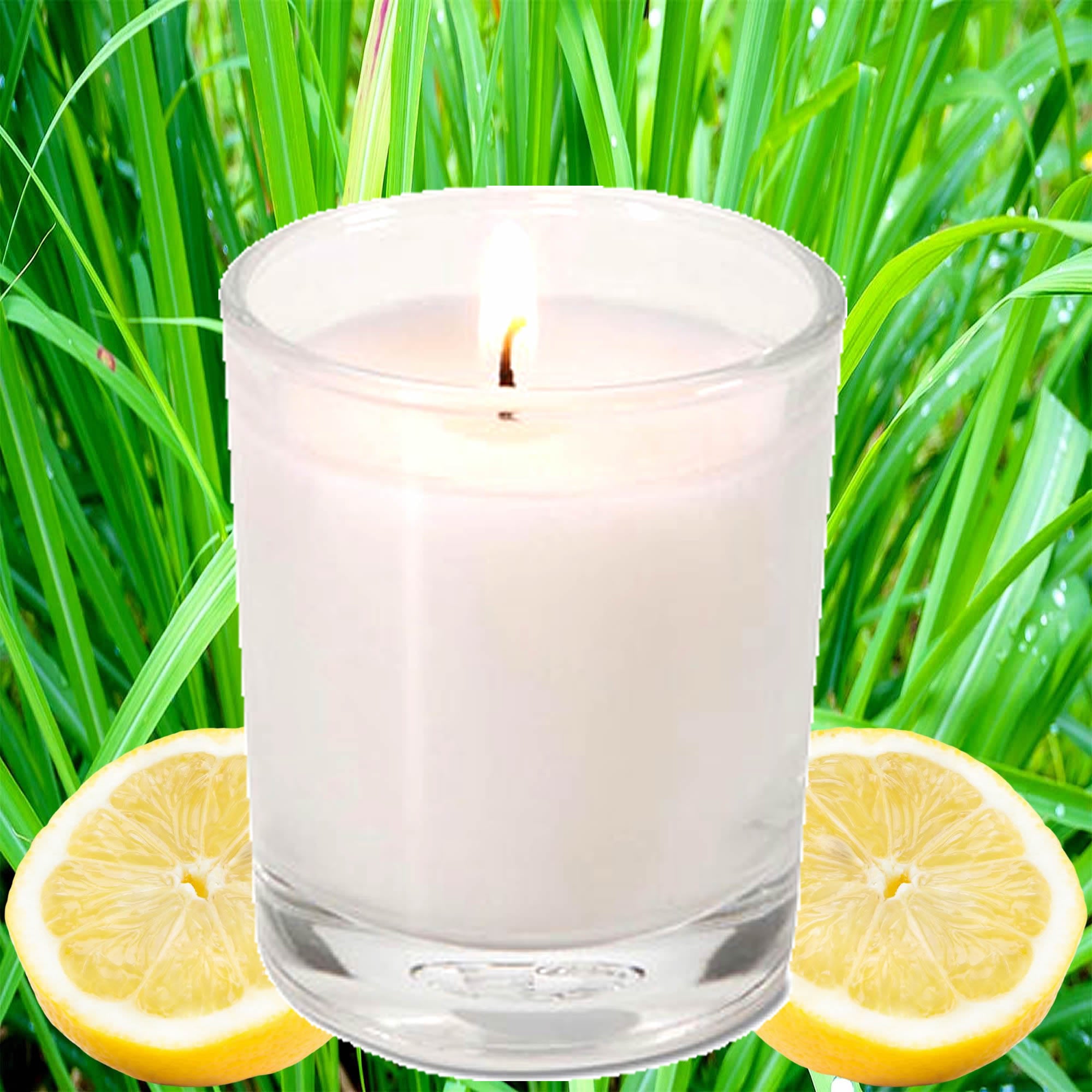 Lemon Citronella Eco Soy Votive Candles – Clean Burn, Plant-Based, Vegan & Pet Safe