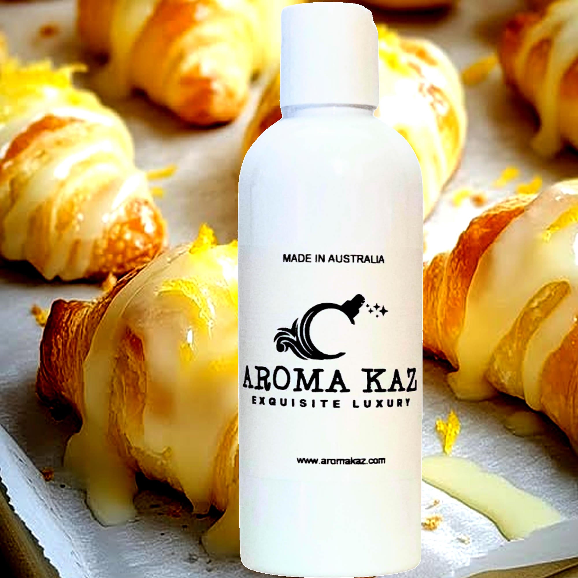 Lemon Cream Croissants Body Wash/Shower Gel/Bubble Bath Plant Based Vegan Cruelty Free