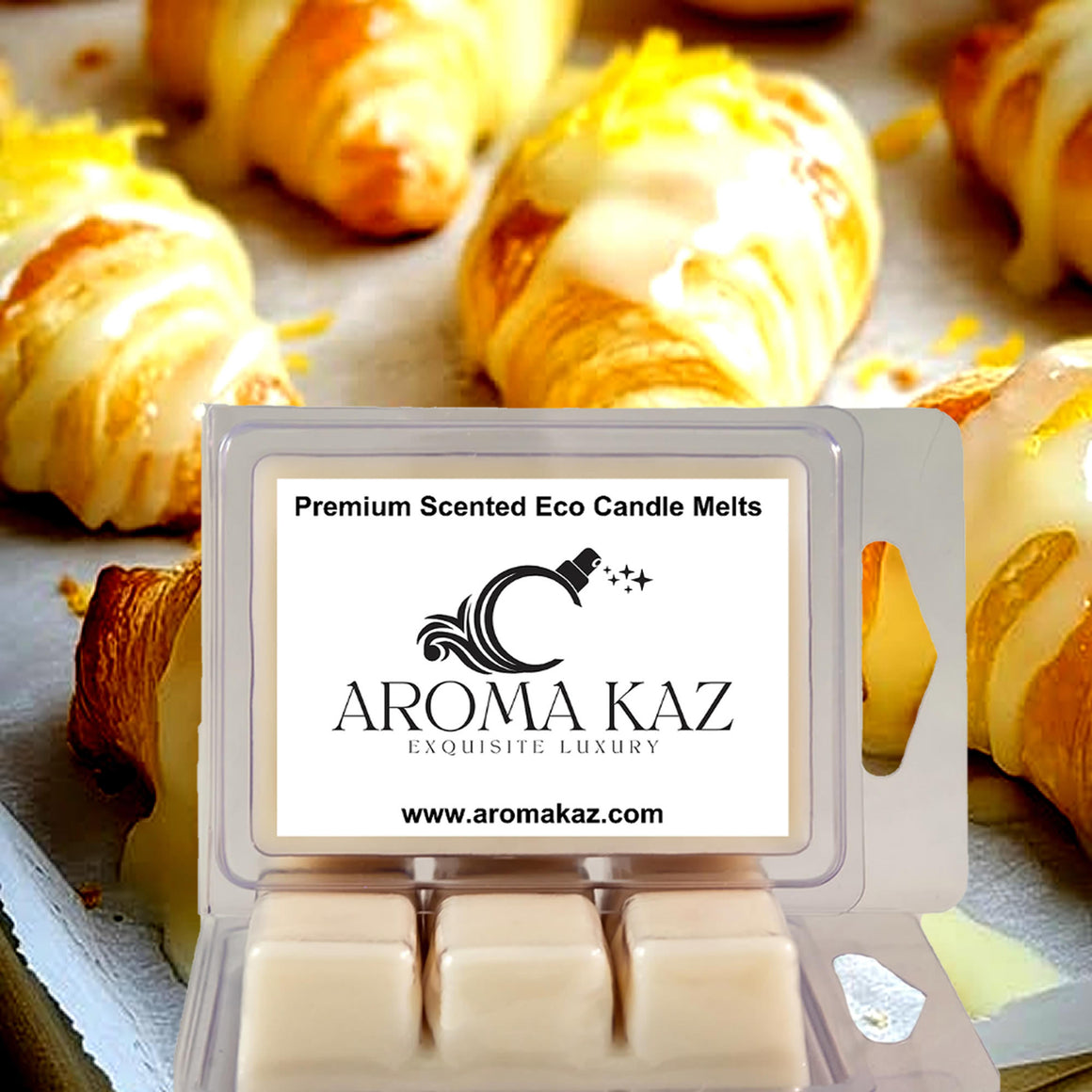 Lemon Cream Croissants Soy Wax Melts – Hand-Poured, Plant-Based & Vegan