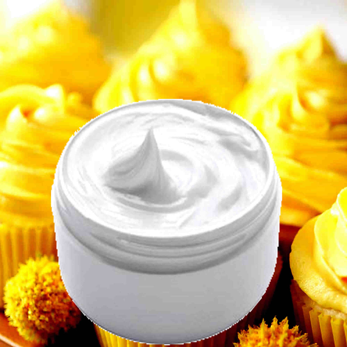 Lemon Cupcakes Hydrating vegan body and hand cream moisturizer. Handmade in Australia, cruelty free, long-lasting fragrance, perfect for all skin types and ideal as a gift for men or women.