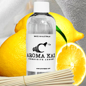 Lemon Fresh Linen Diffuser Fragrance Oil Refill – Vegan, Cruelty-Free, Made in Australia – Long-Lasting Air Freshener for use with Rattan Reeds – Not for Electric Diffusers