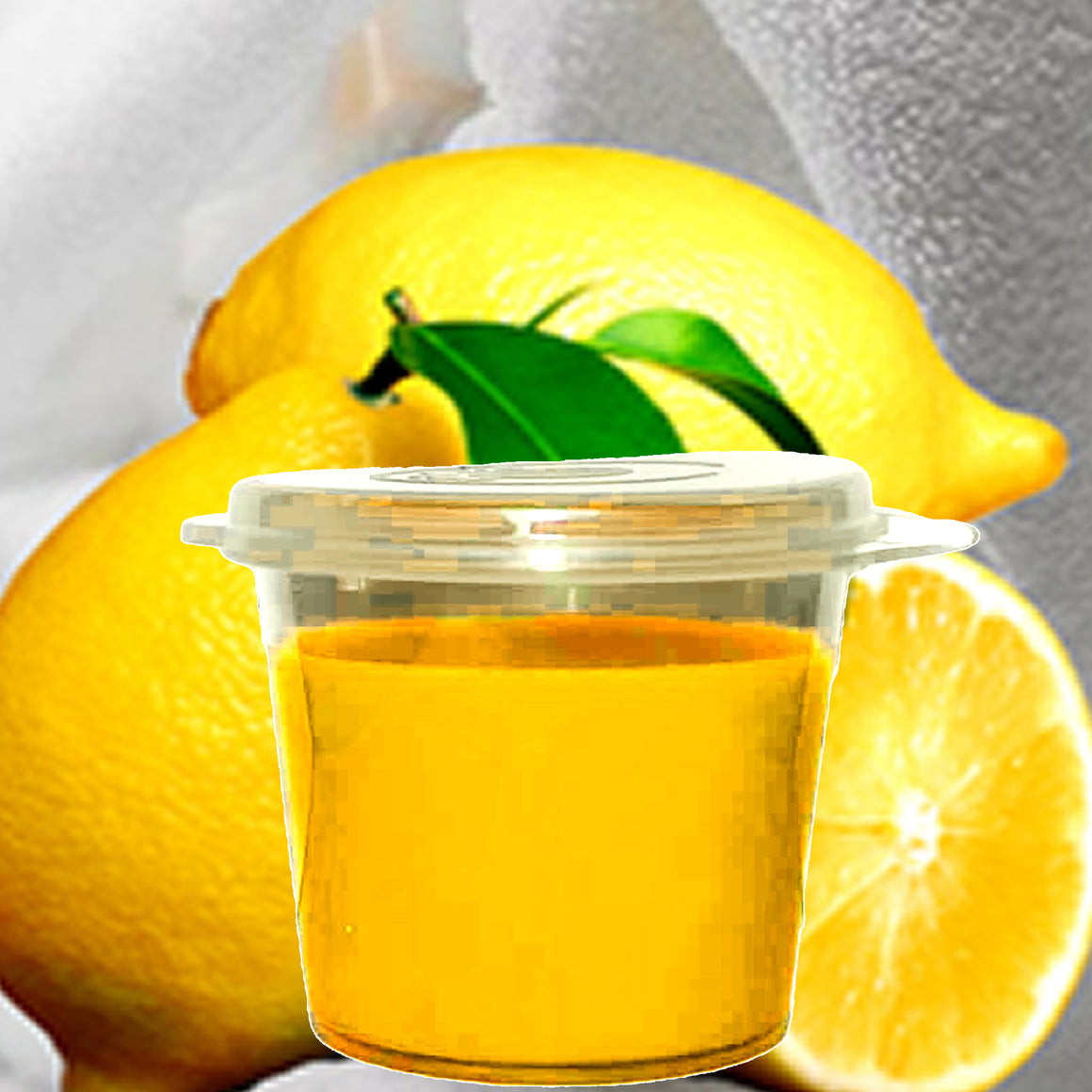 Lemon Fresh Linen Soy Candle Melt Shot Pots – Plant-Based, Vegan, Cruelty-Free, Hand-Poured