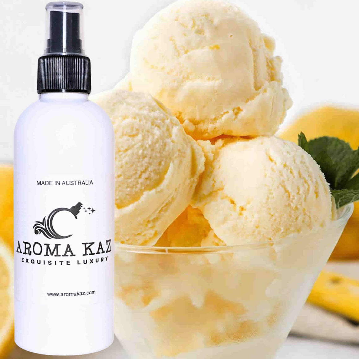 Creamy Lemon Gelato Room Linen Spray Air Freshener Deodorizer