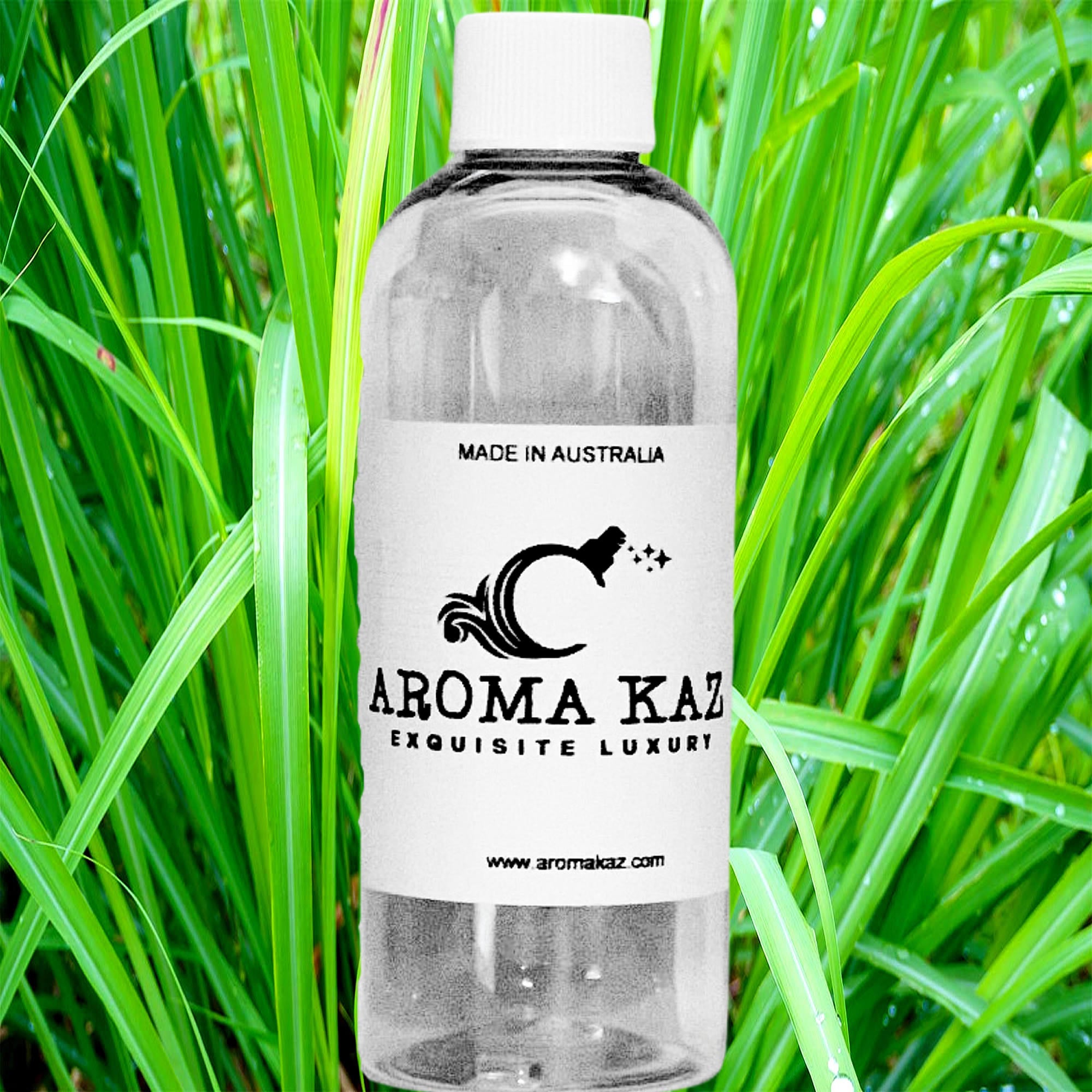 Lemongrass Citronella fragrance oil for candle making, soap making and perfume blending – vegan, cruelty-free featuring citrus lemongrass and crisp citronella, handmade in Australia.